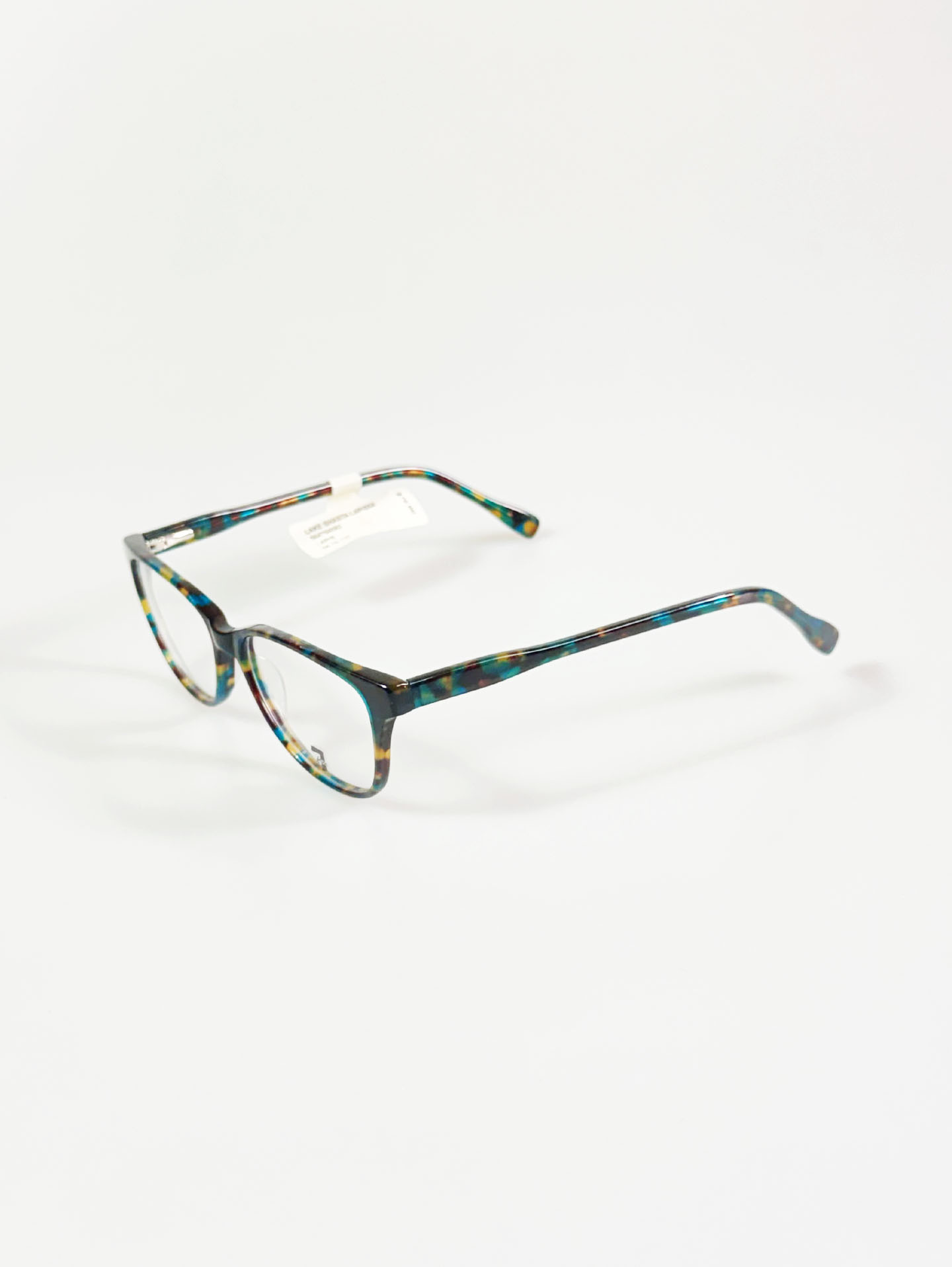 7KAM Marble Tortoise Square Horn-Rim Glasses