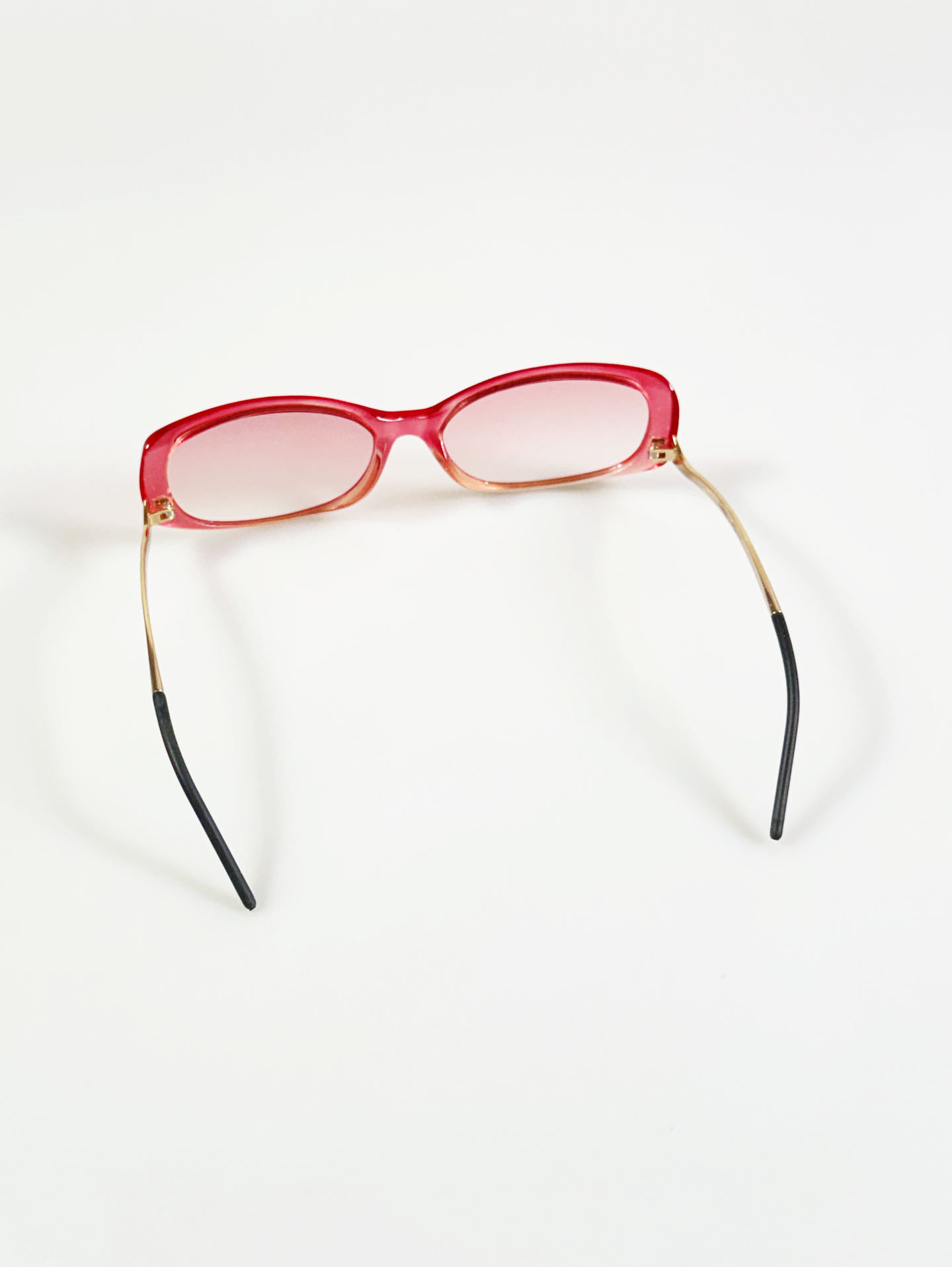 CAPRIO Pink Bold Acetate Square Tint Sunglasses