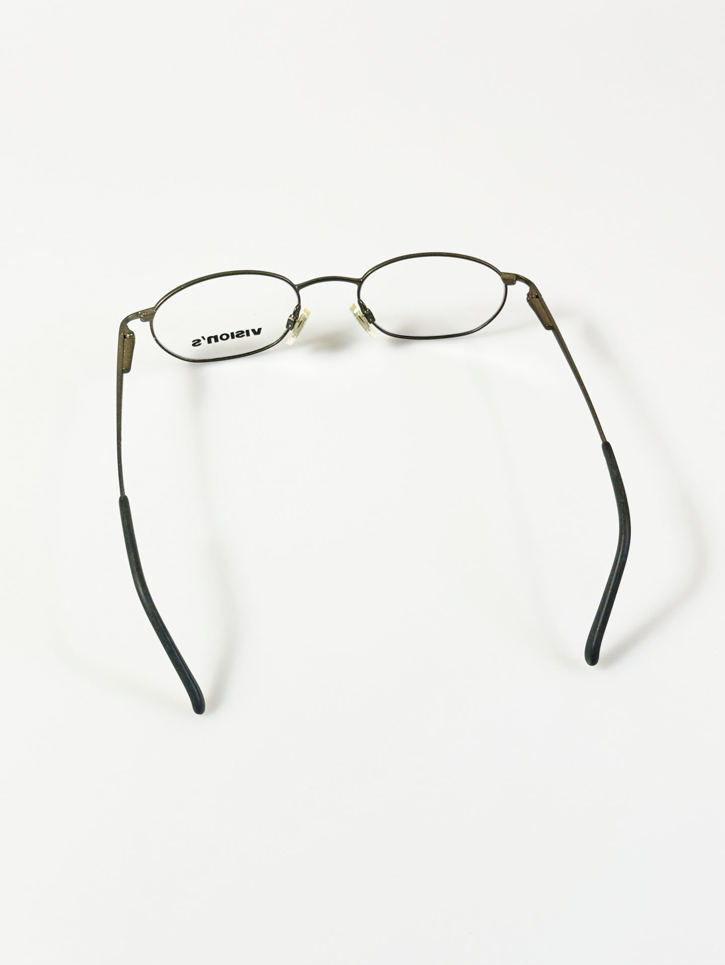 90’s Vision’s Slim Oval Grey Metal Glasses