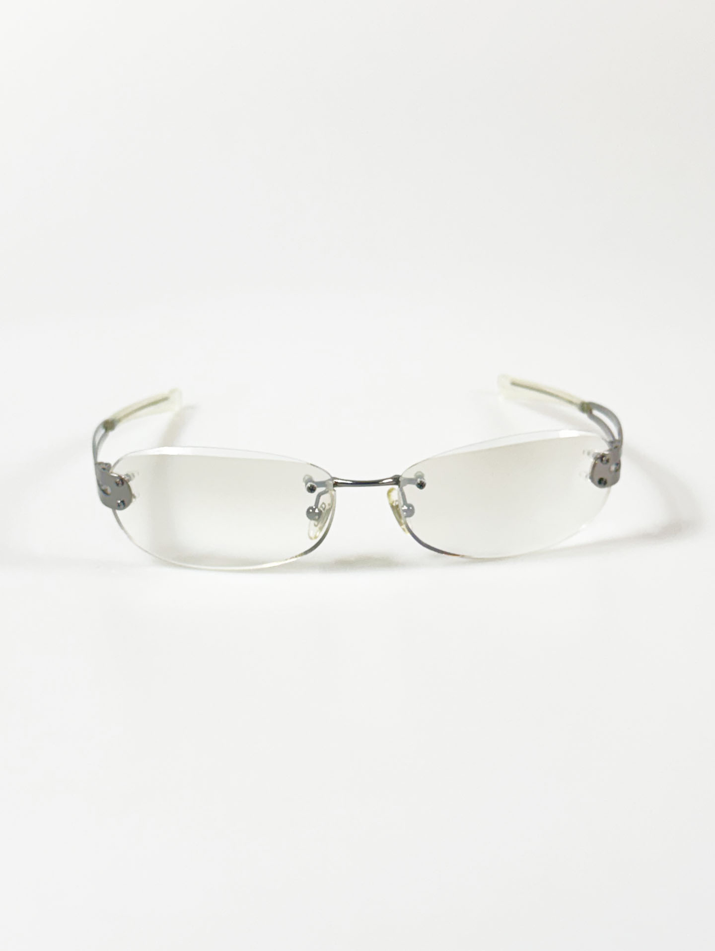 CAPRIO Rimless Square Metal Tinted Sunglasses
