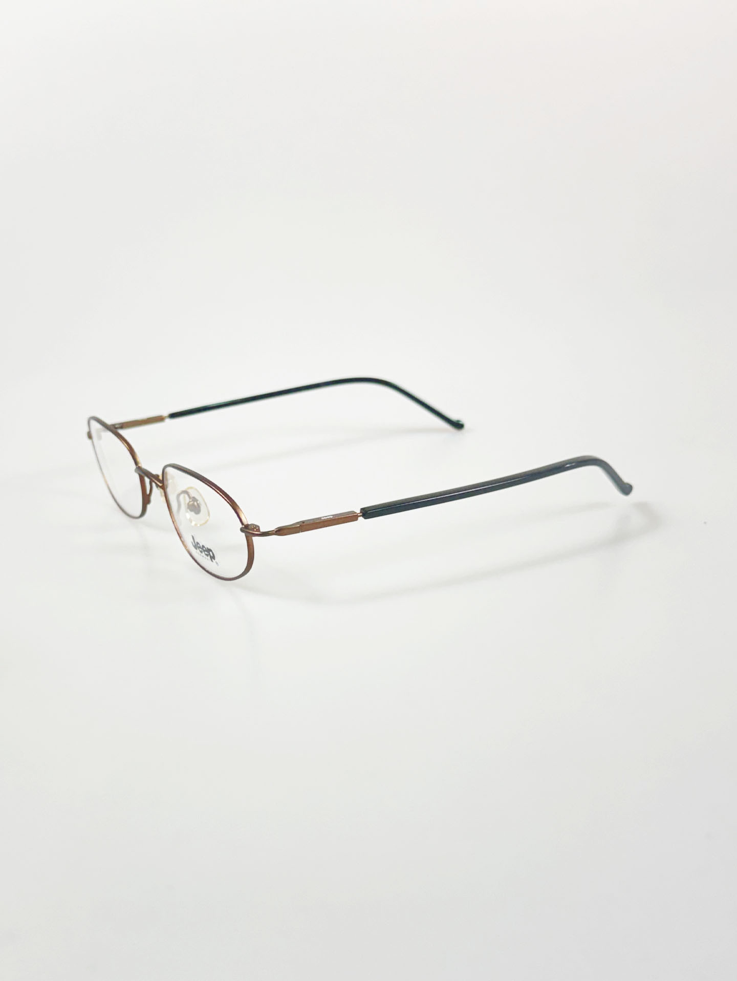 JEEP Bronze Slim Oval Metal Glasses