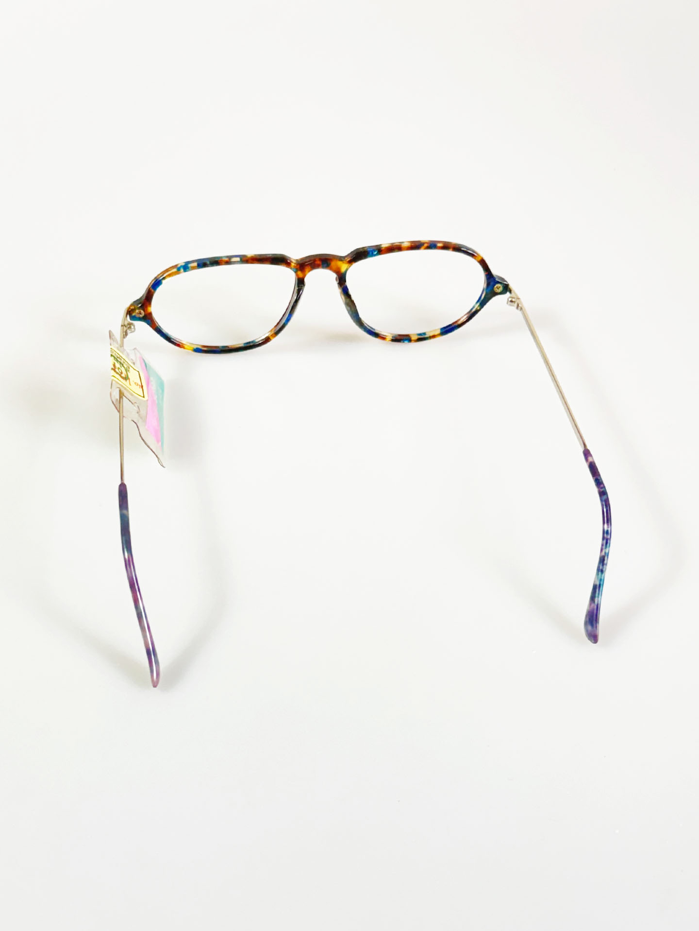 90's SEVA SCHAN Square Horn-Rim Frame Glasses