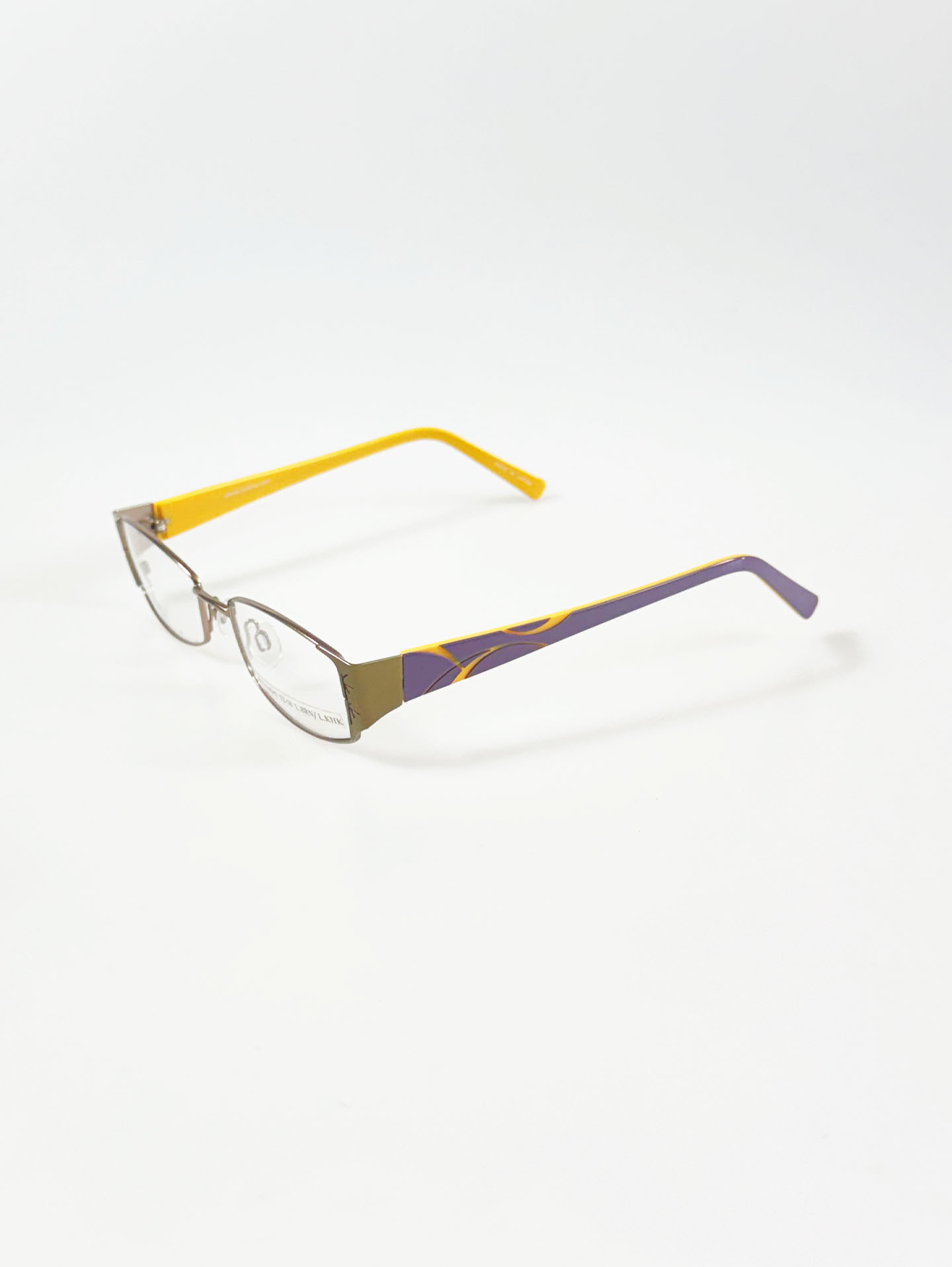 ISSIMA VENTUNO Bronze Slim Square Metal Glasses