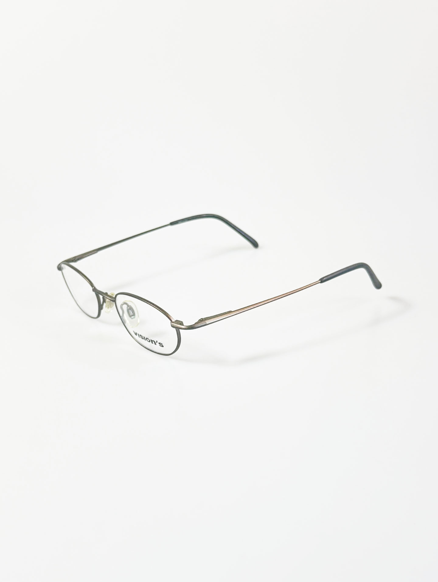 90’s Vision’s Slim Oval Grey Metal Glasses