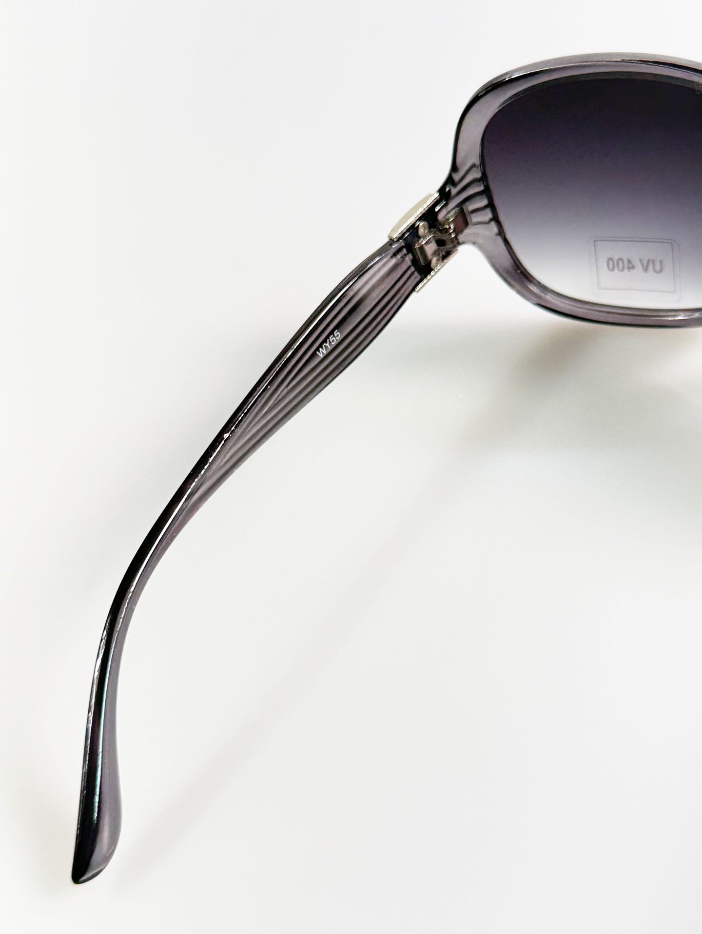 Smoky Gray Oversized Bold Oval Sunglasses