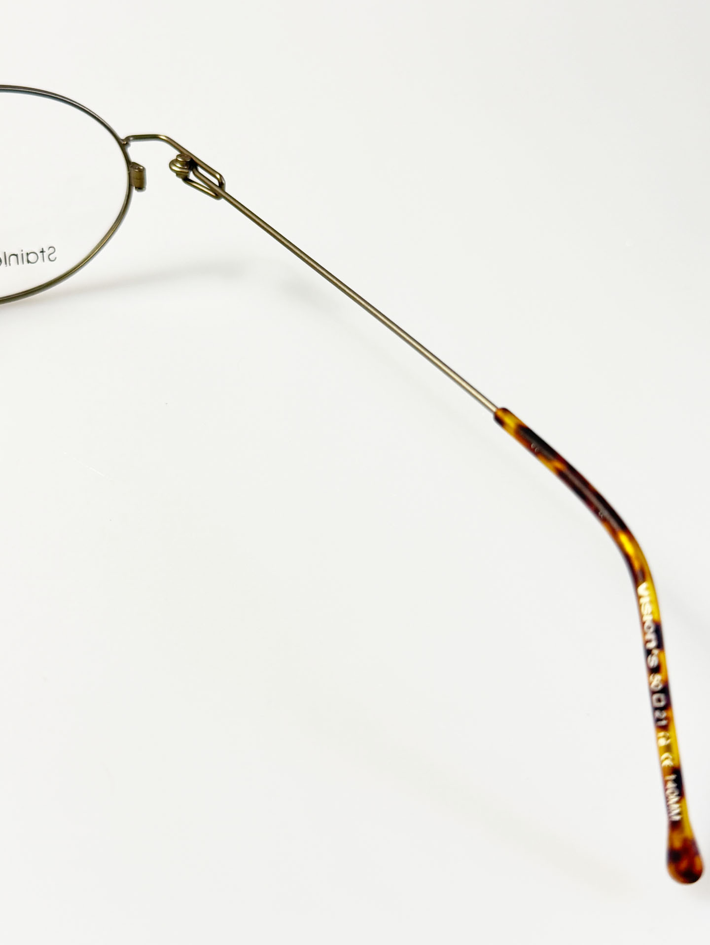 90's VISION'S Matte Silver Slim Oval Glasses