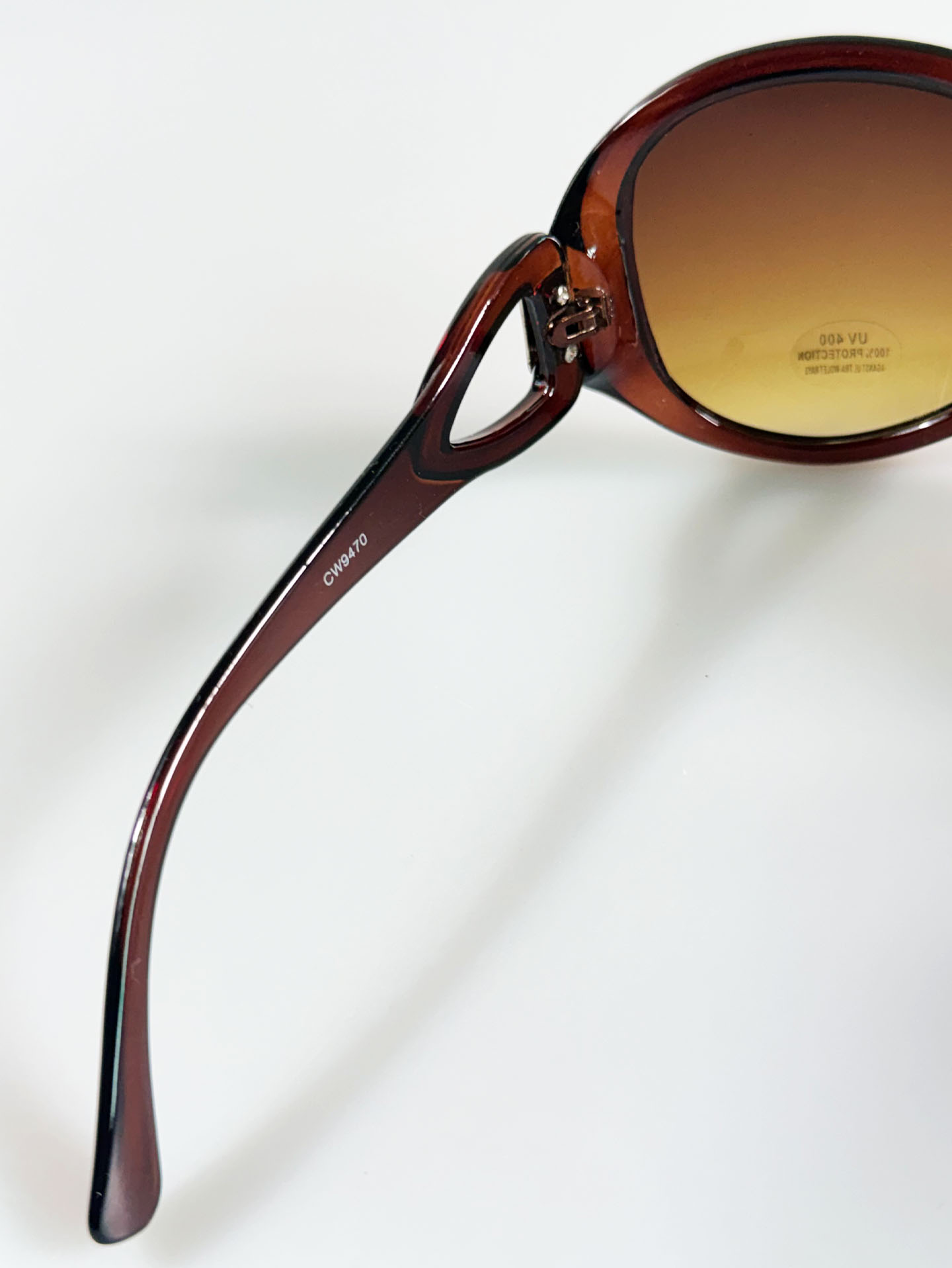 Oversized Brown Bold Oval Tint Sunglasses