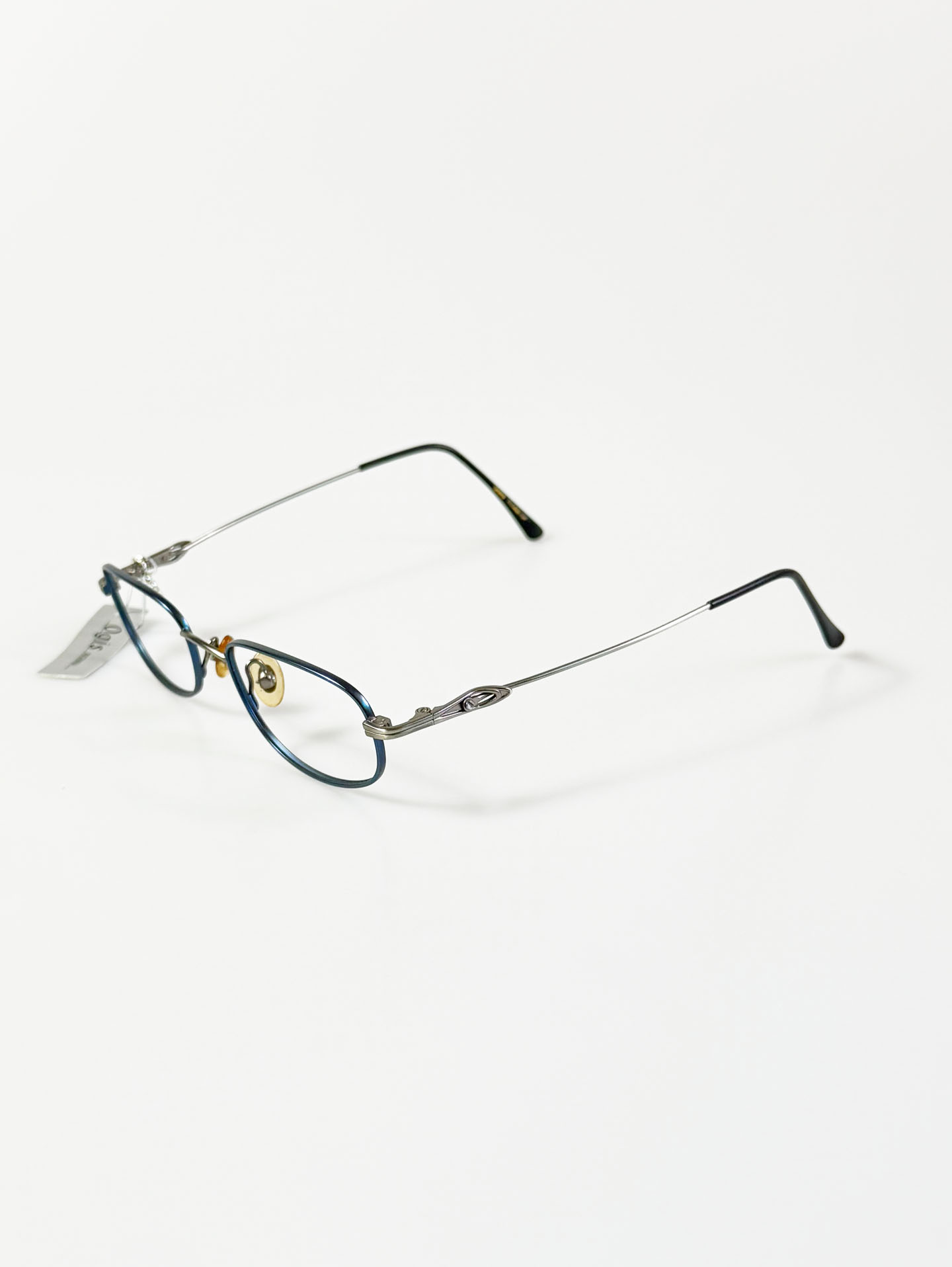 OGIS OCCHIALI Slim Square Two-Tone Metal Frame Glasses