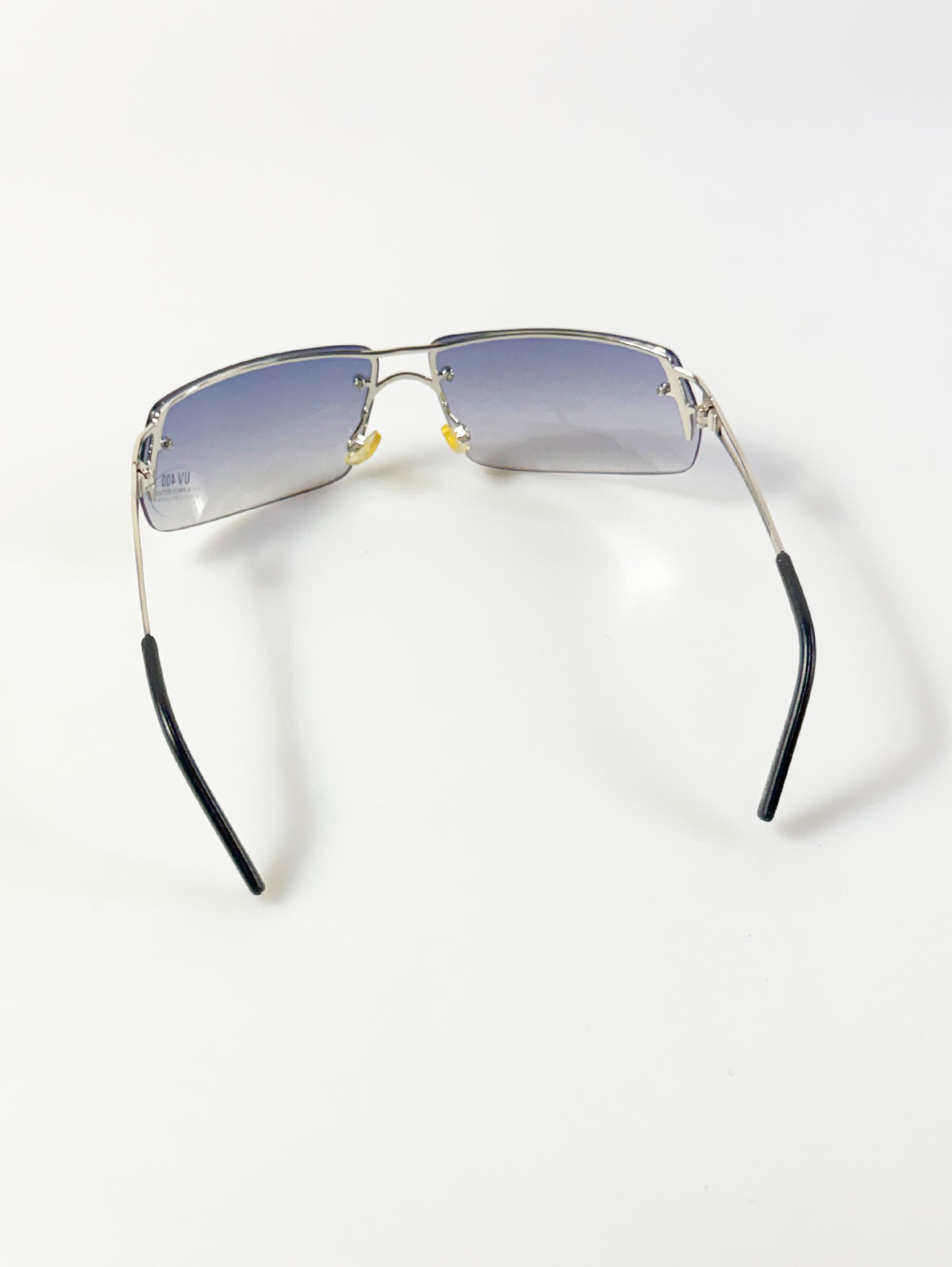 INKOGNITO Rimless Double Bridge Metal Tint Sunglasses