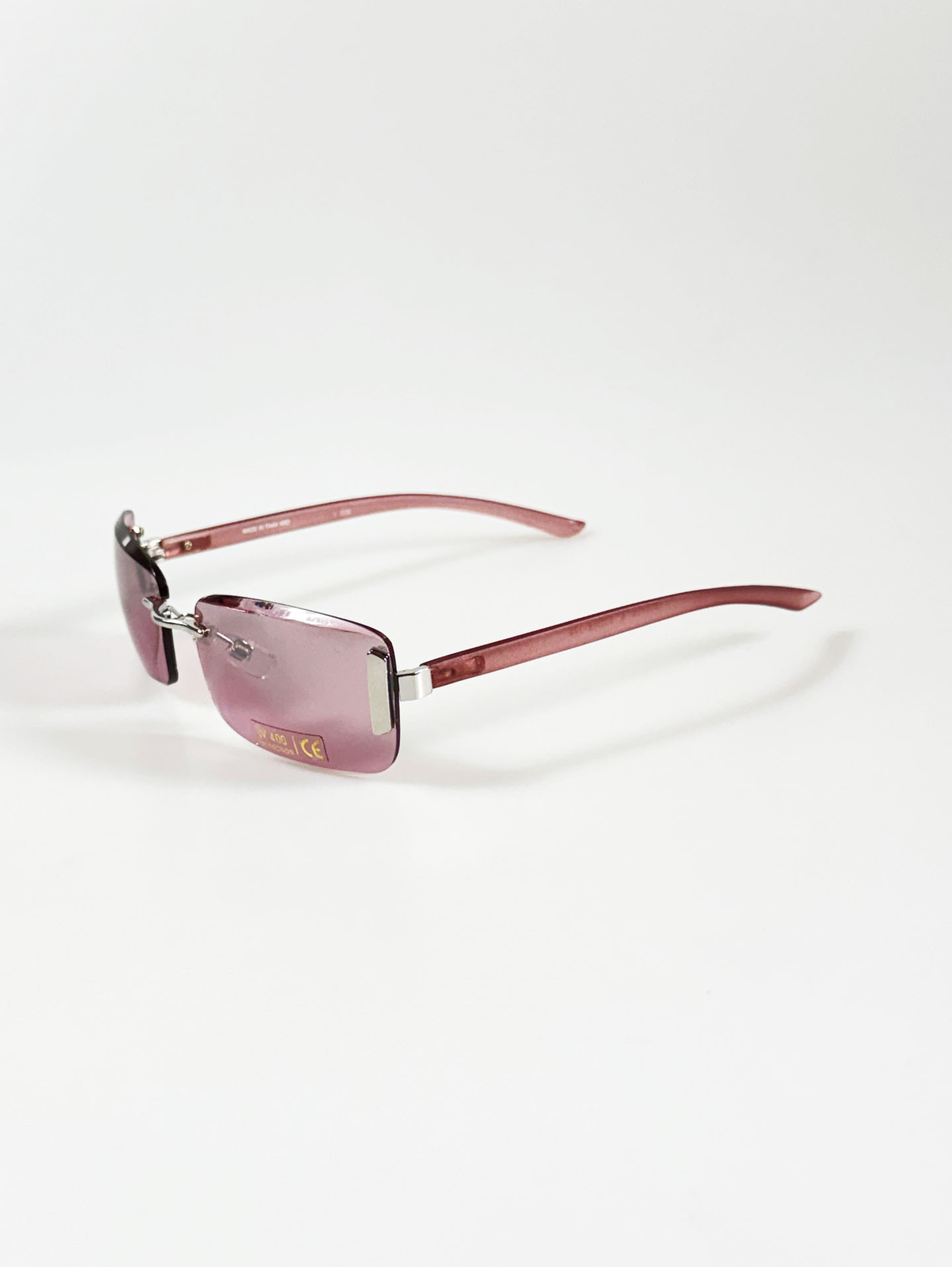 I.COM Rimless Square Metal Tint Sunglasses