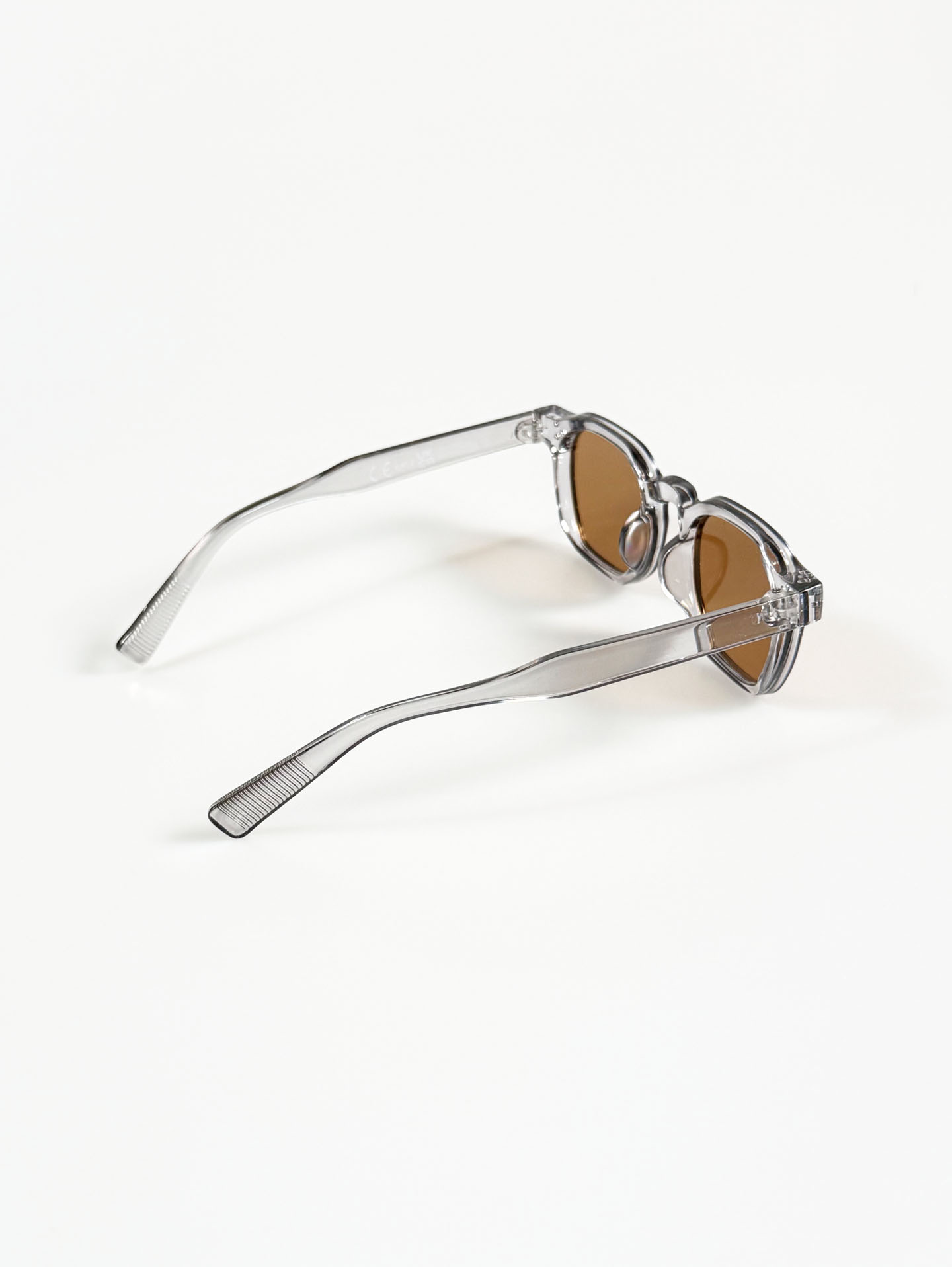 Smoke Gray Crystal Bold Square Tint Sunglasses