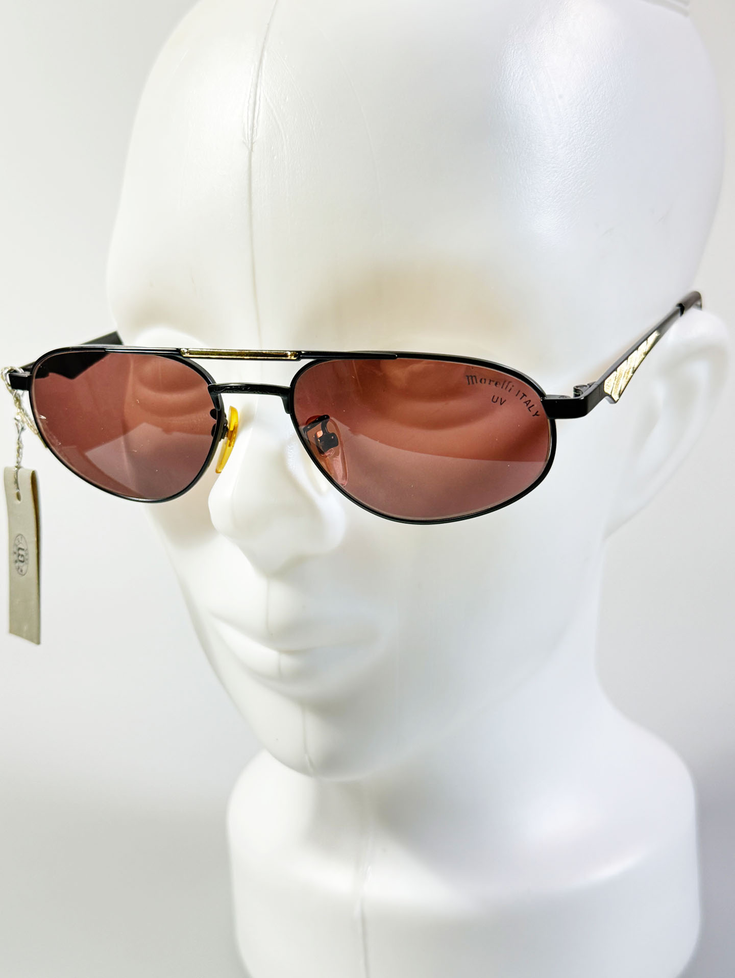 90’s Marelli Italy Black Metal Boeing Sunglasses