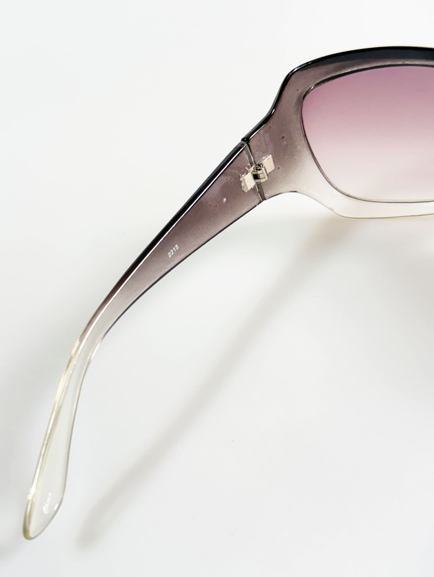 Smoke Gradient Oversized Square Tint Sunglasses