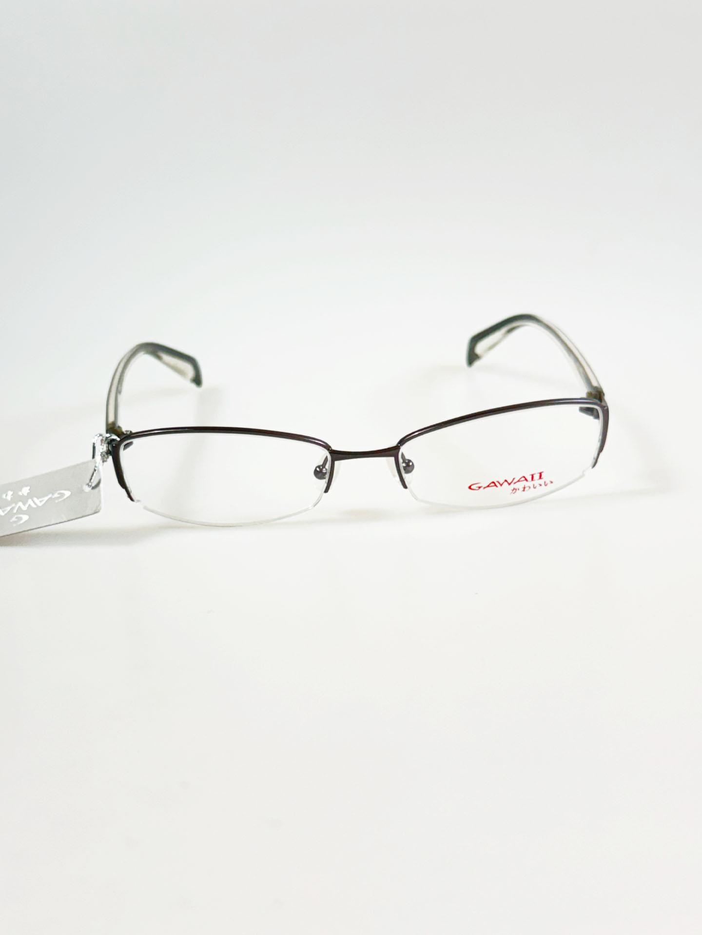 GAWAII Titanium Semi-Rimless Glasses Collection Series 02.