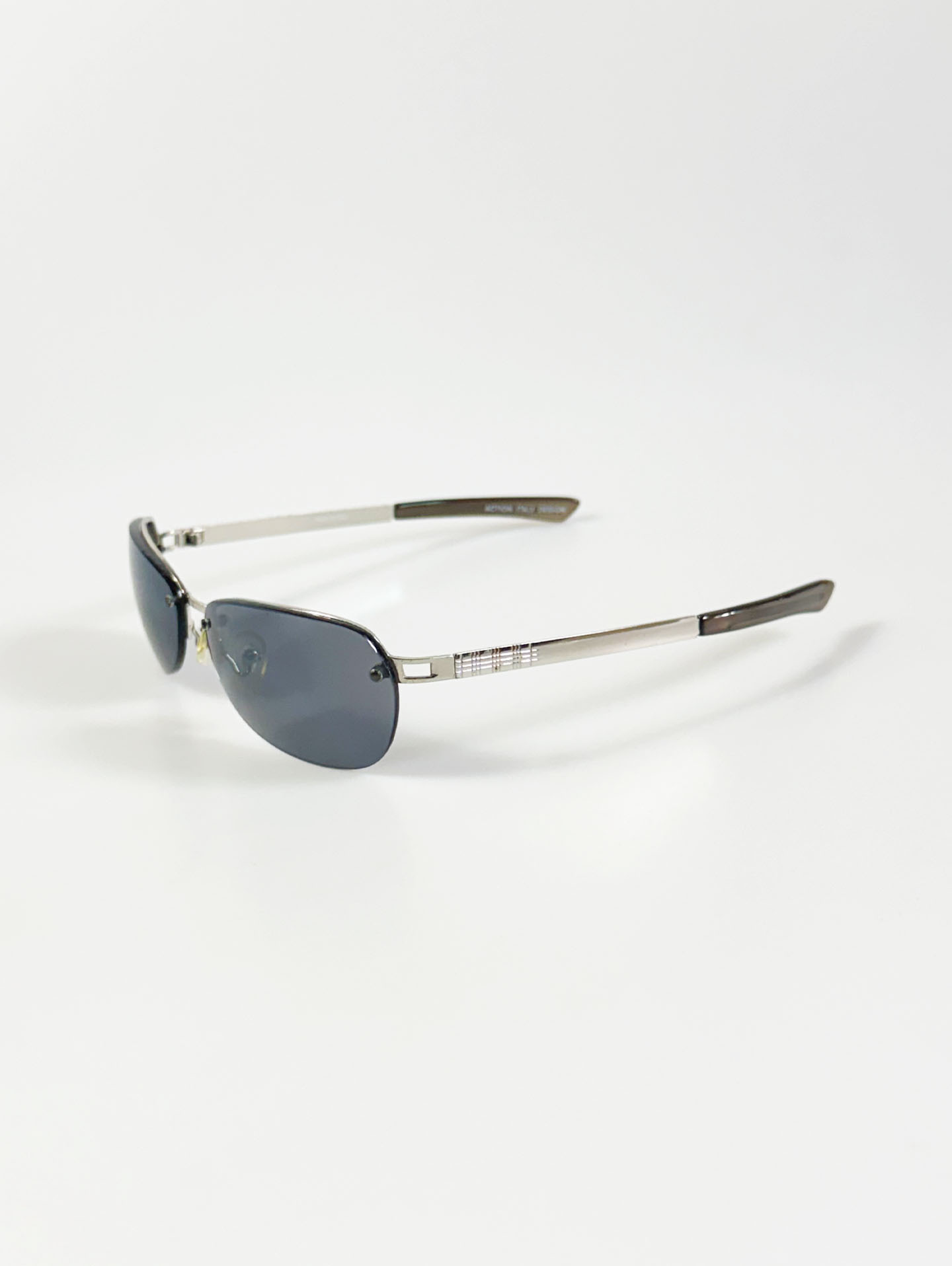 90's ACTION Rimless Square Metal Sunglasses