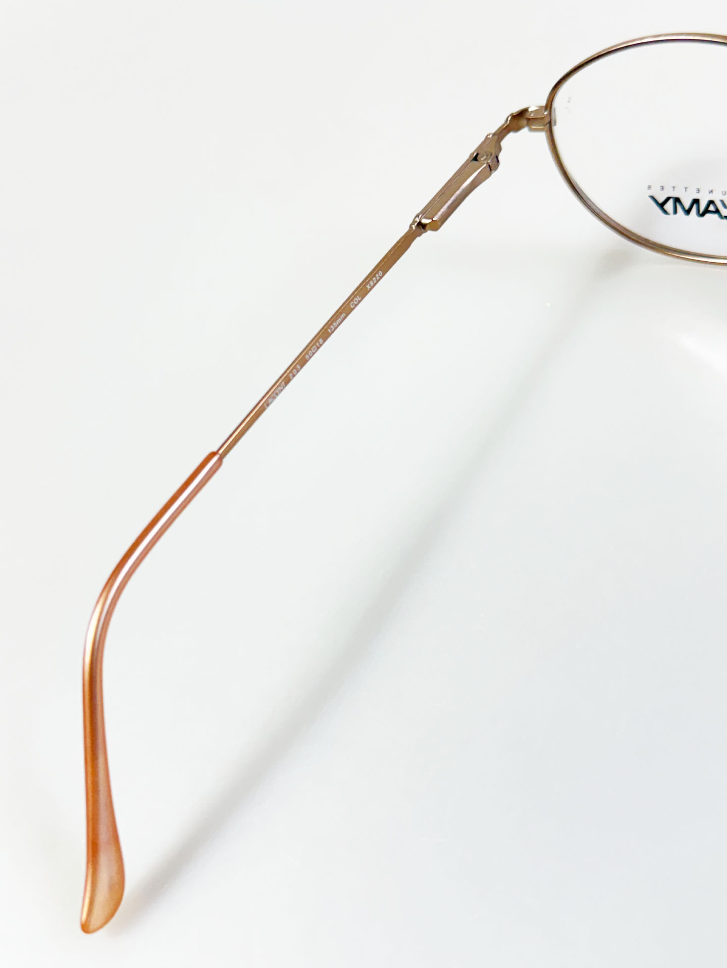 LAMY Bronze Gold Slim Oval Metal Frame Glasses