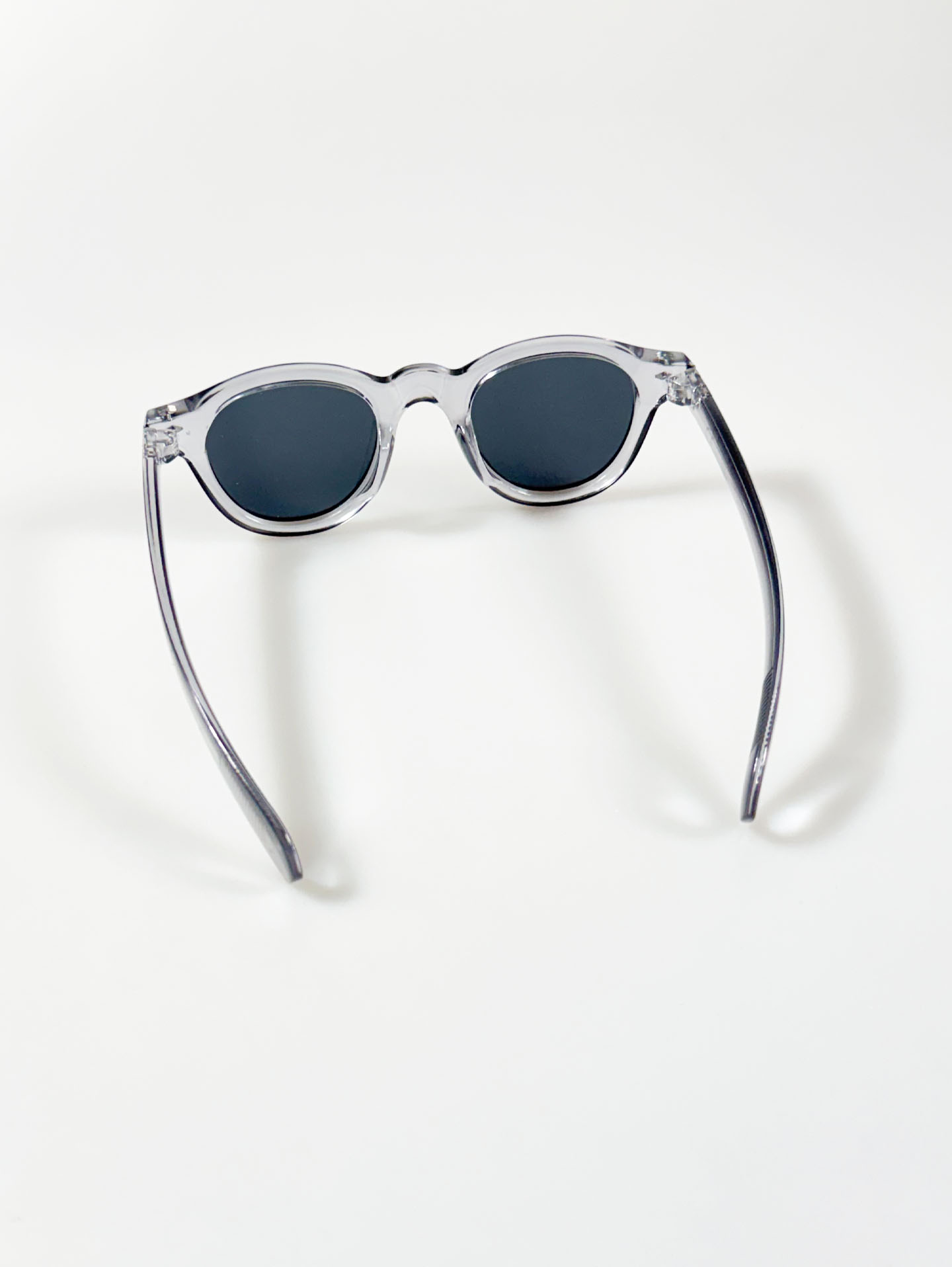 Smoke Clear Bold Round Oval Sunglasses