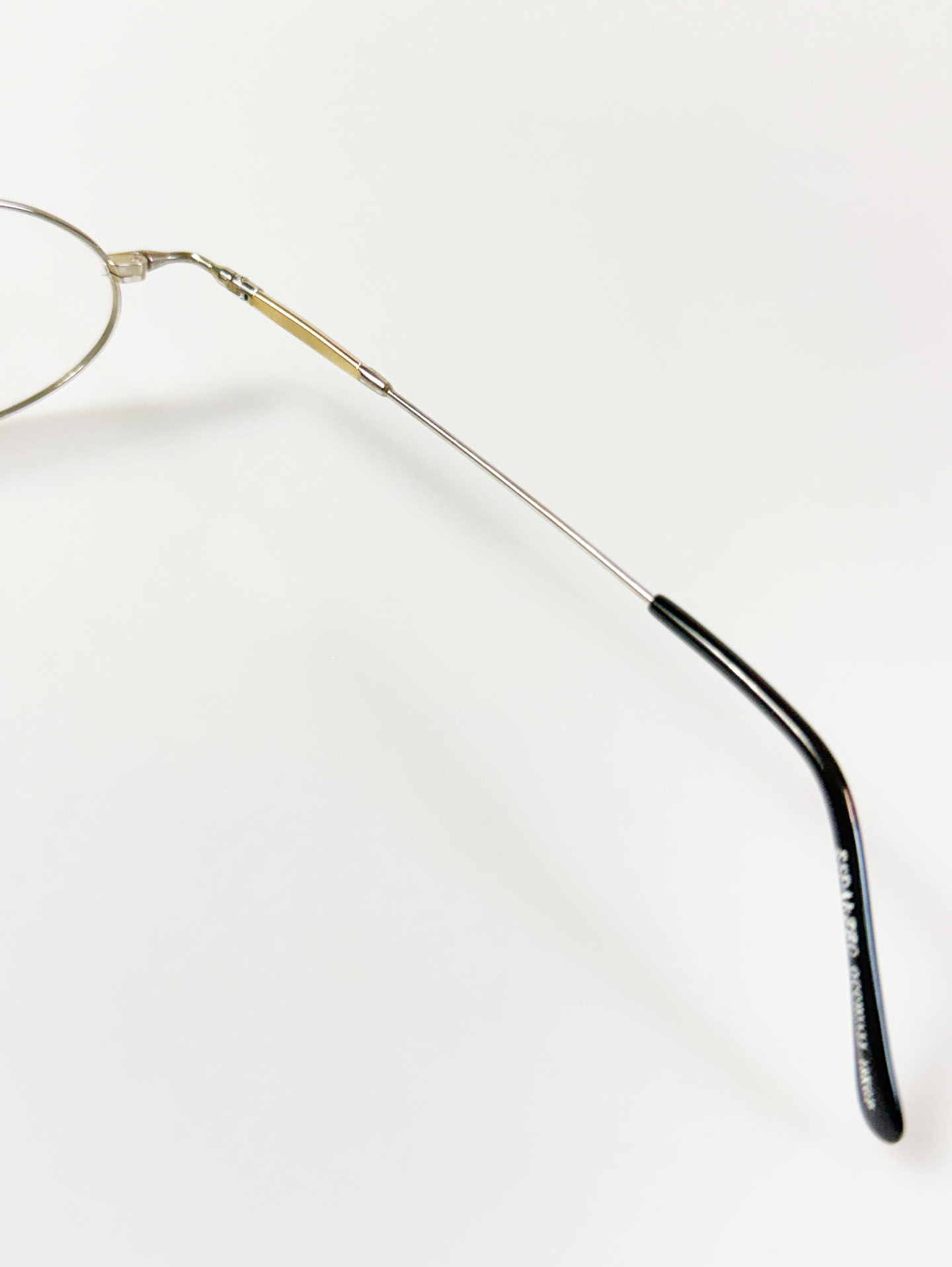 ESPARSO OCCHIALI Silver Slim Oval Metal Glasses