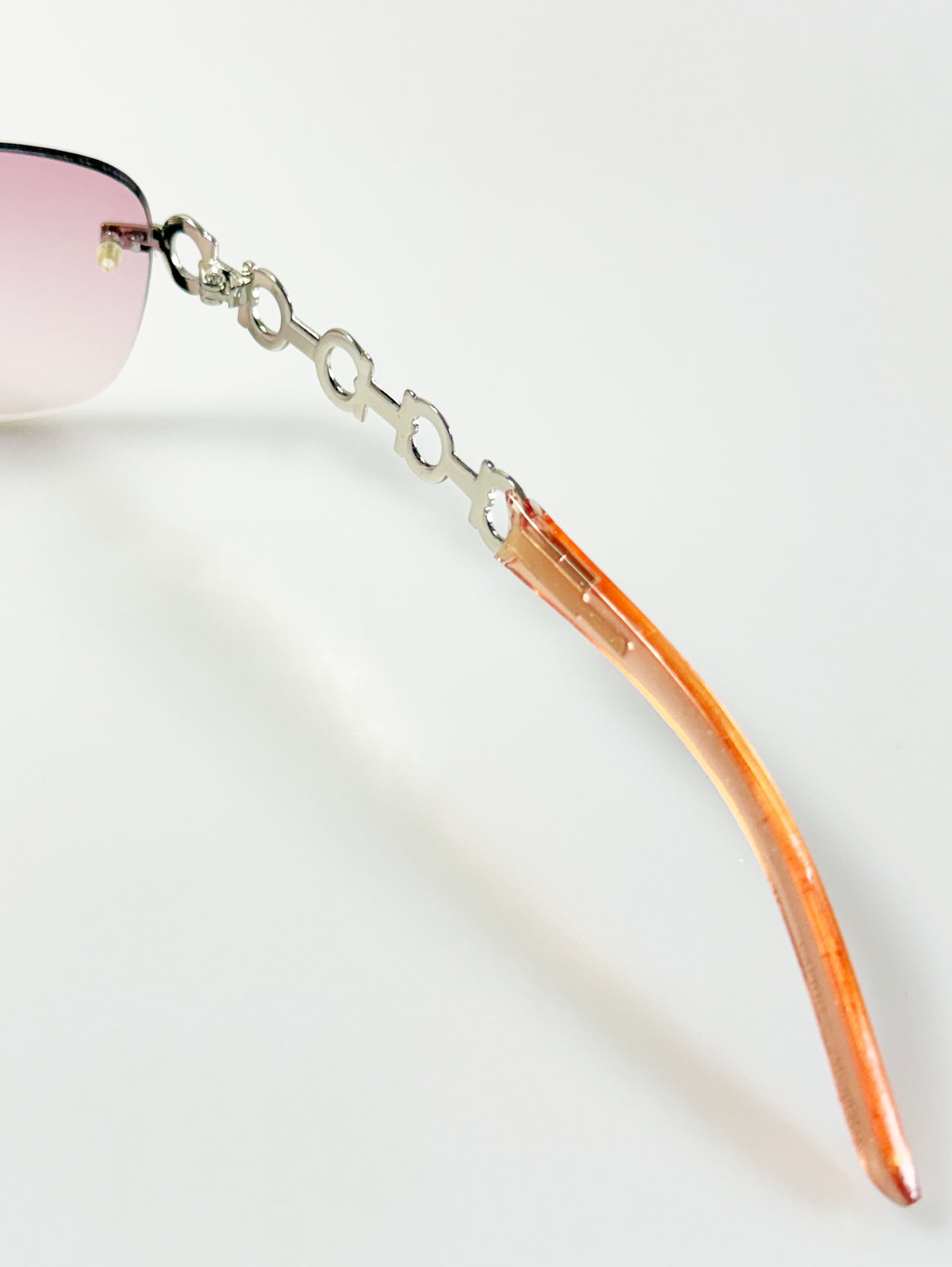 CAPRIO Rimless Square Metal Tint Sunglasses