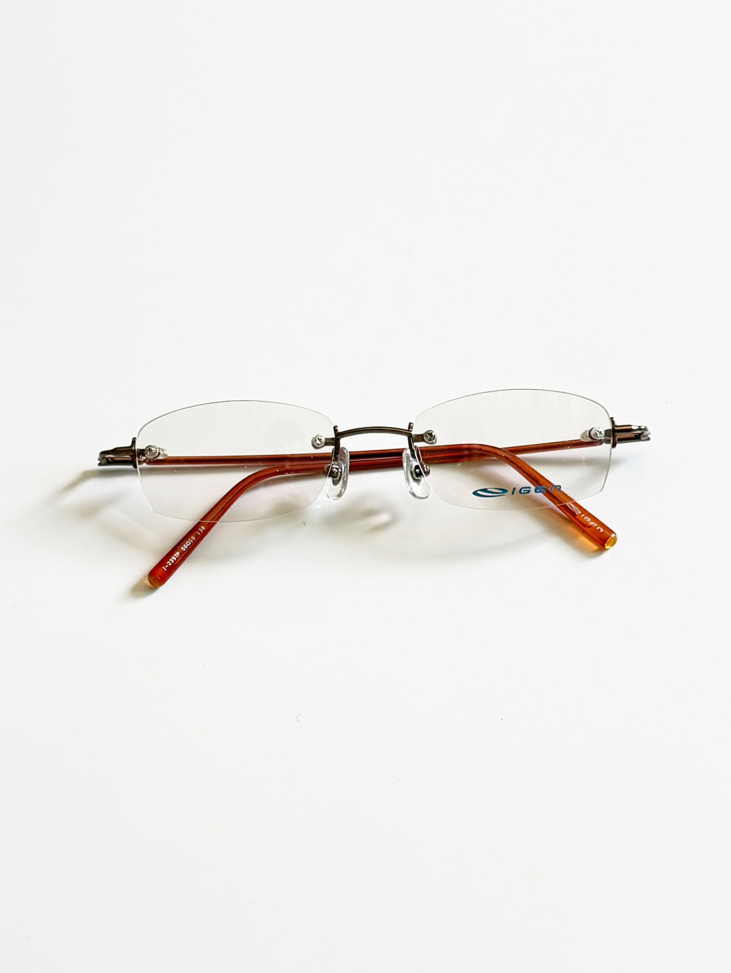 EIGEN Rimless Square Metal Frame Glasses
