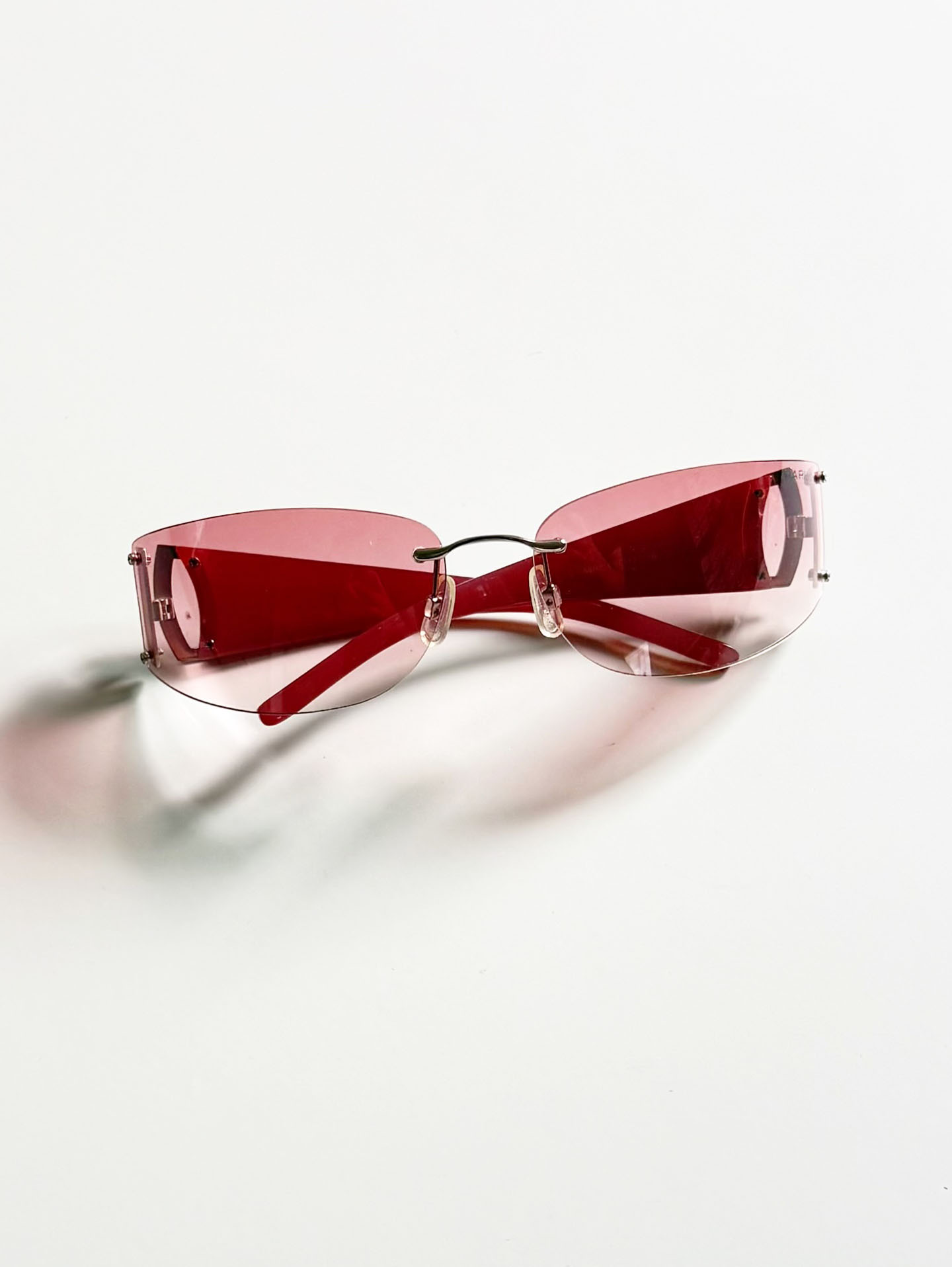 PARIM Rimless Shield Wraparound Tint Sunglasses