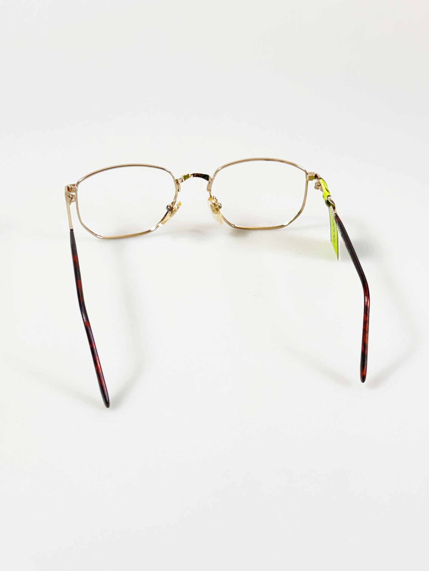 PABINNA Gold Slim Geometric Square Metal Glasses