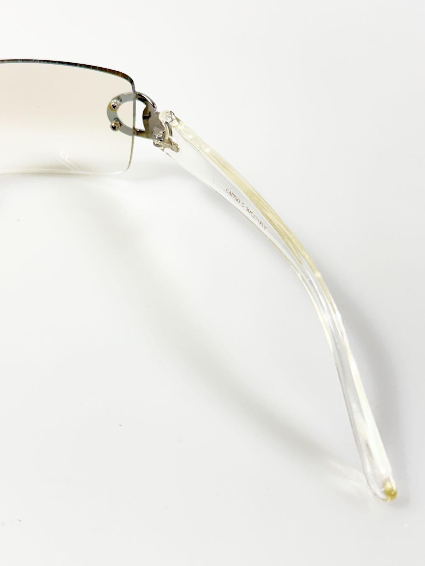 CAPRIO Rimless Square Metal Tint Sunglasses