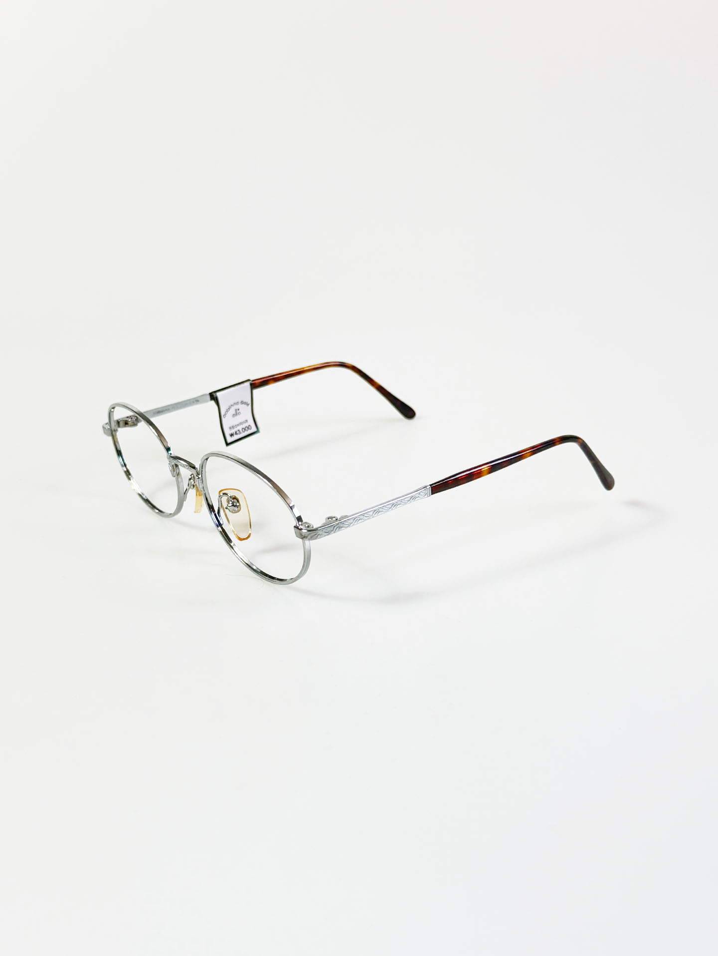 Pabinna Gold Silver Slim Oval Metal Frame Glasses