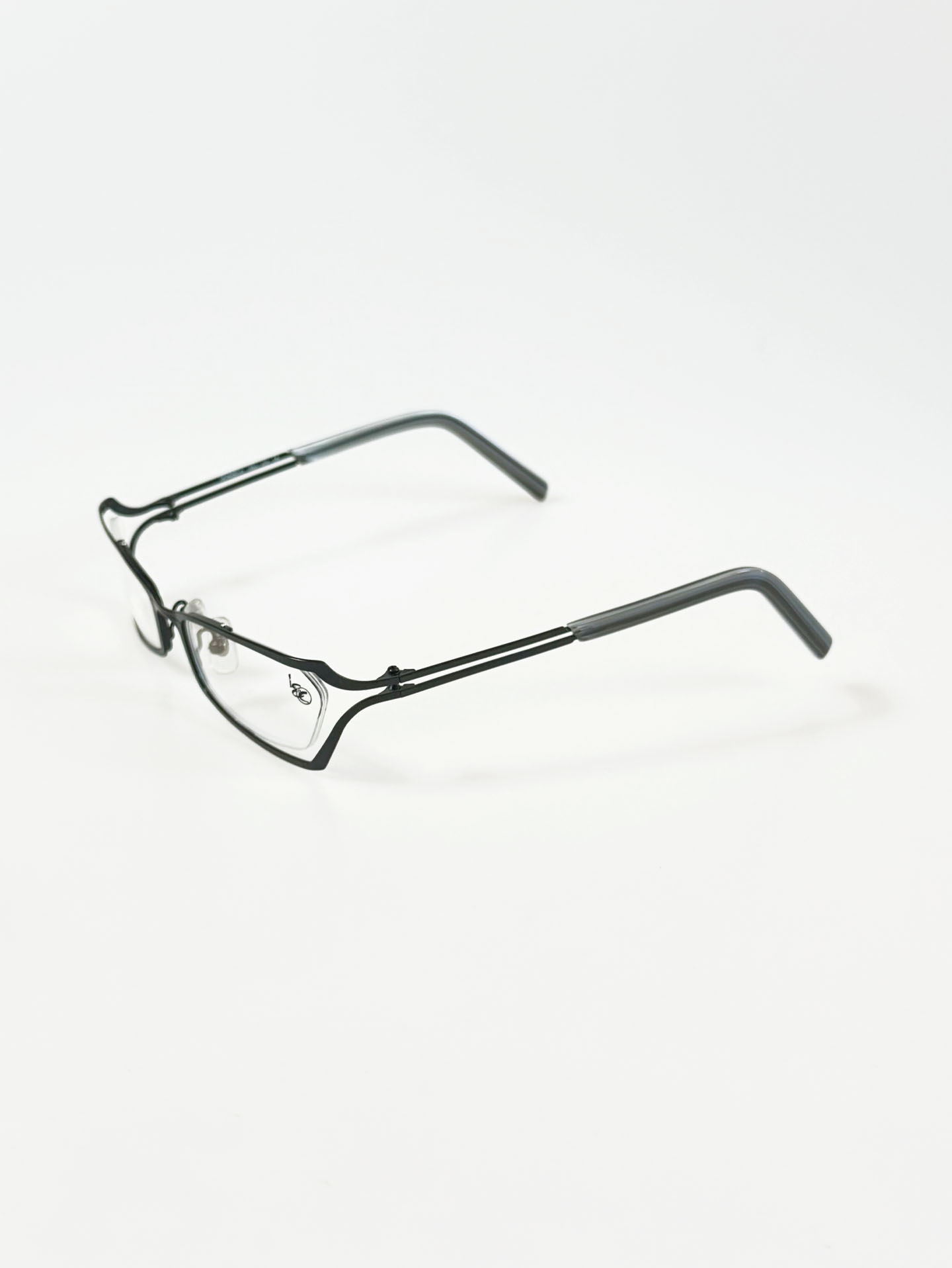 DENEBOLA Black & Silver Geometric Rectangular Glasses Collection / 2 Colors
