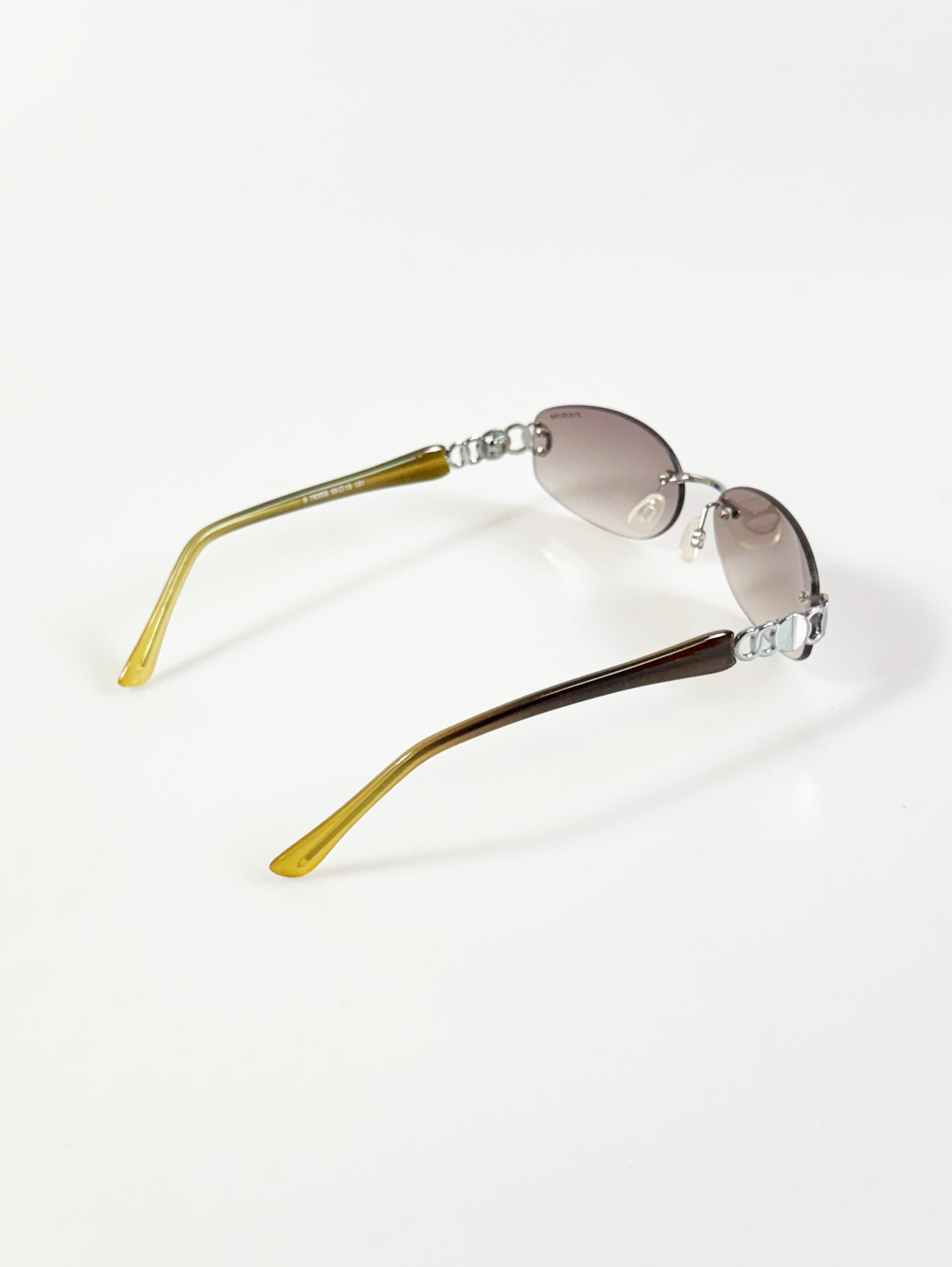 PARIM Rimless Oval Metal Sunglasses