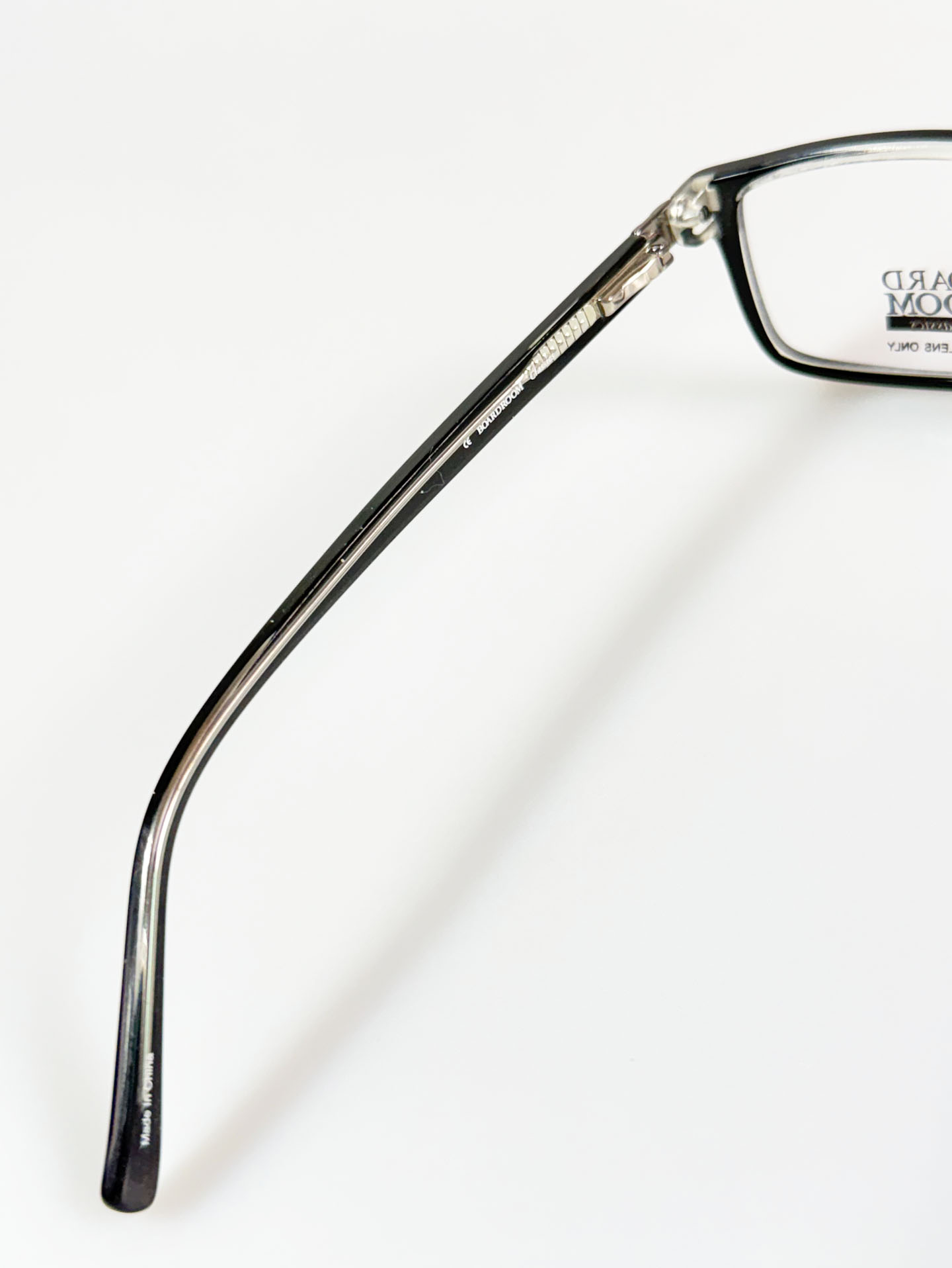 BOARD ROOM Black Square Horn-Rim Frame Glasses
