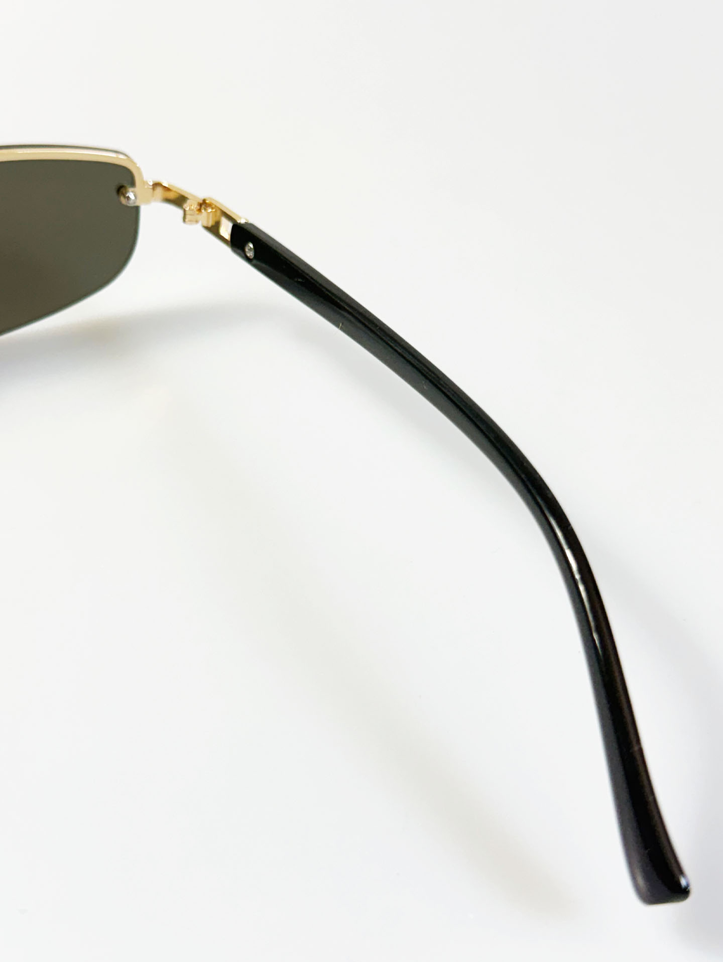 Rimless Square Metal Frame Sunglasses