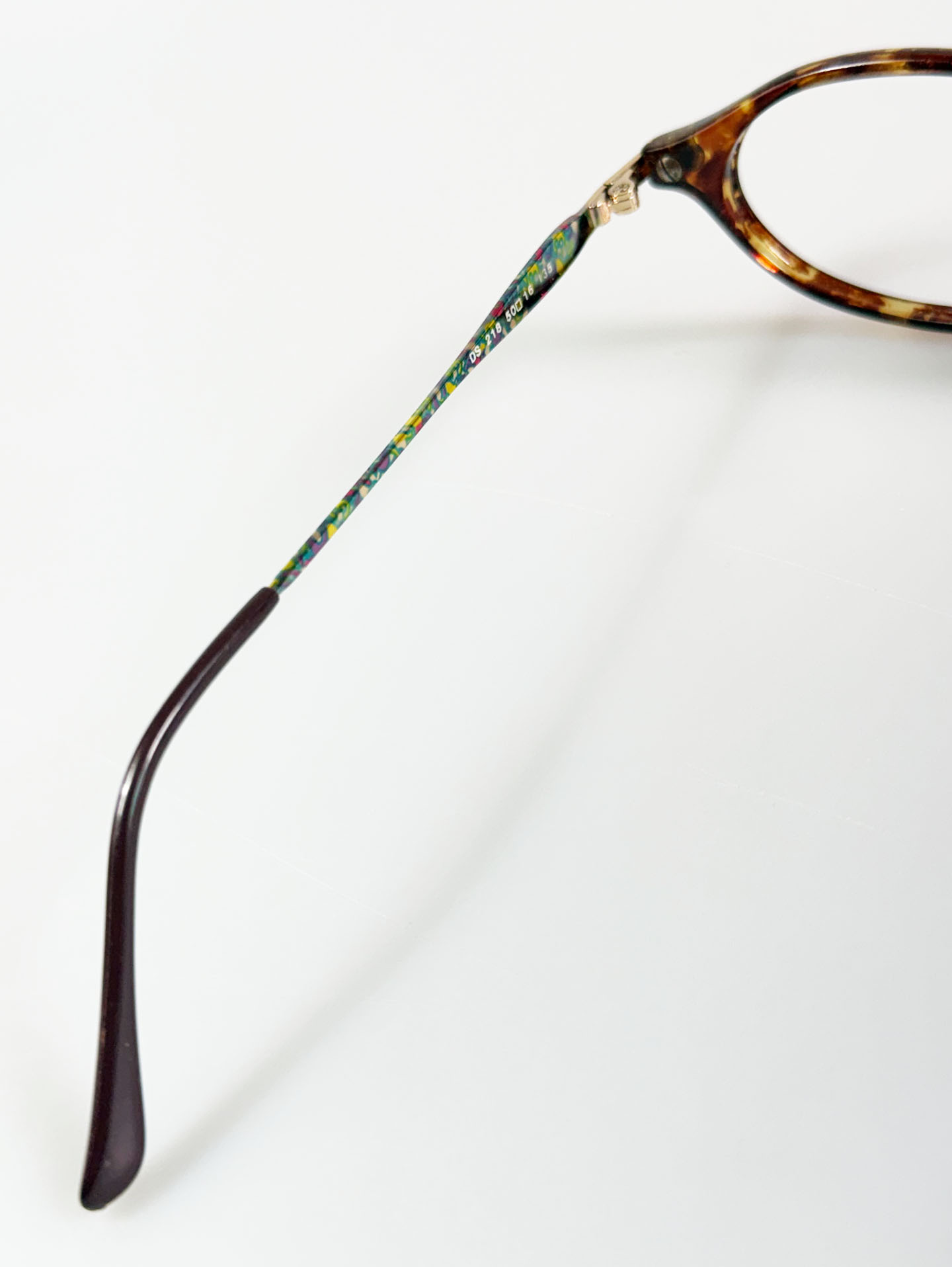 90's KASU Tortoiseshell Slim Oval Horn-Rim Glasses