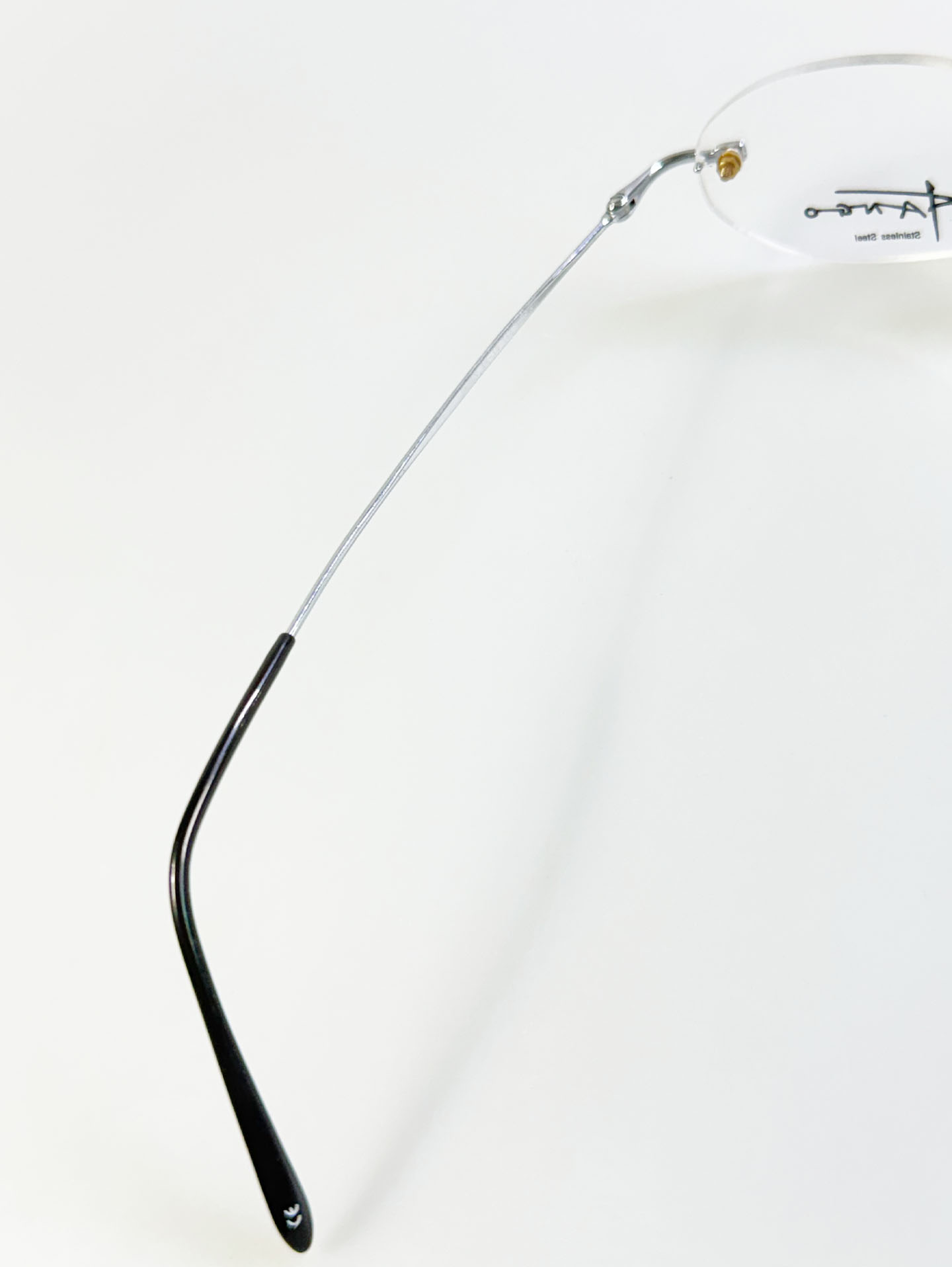 Tango Silver Oval Rimless Metal Glasses