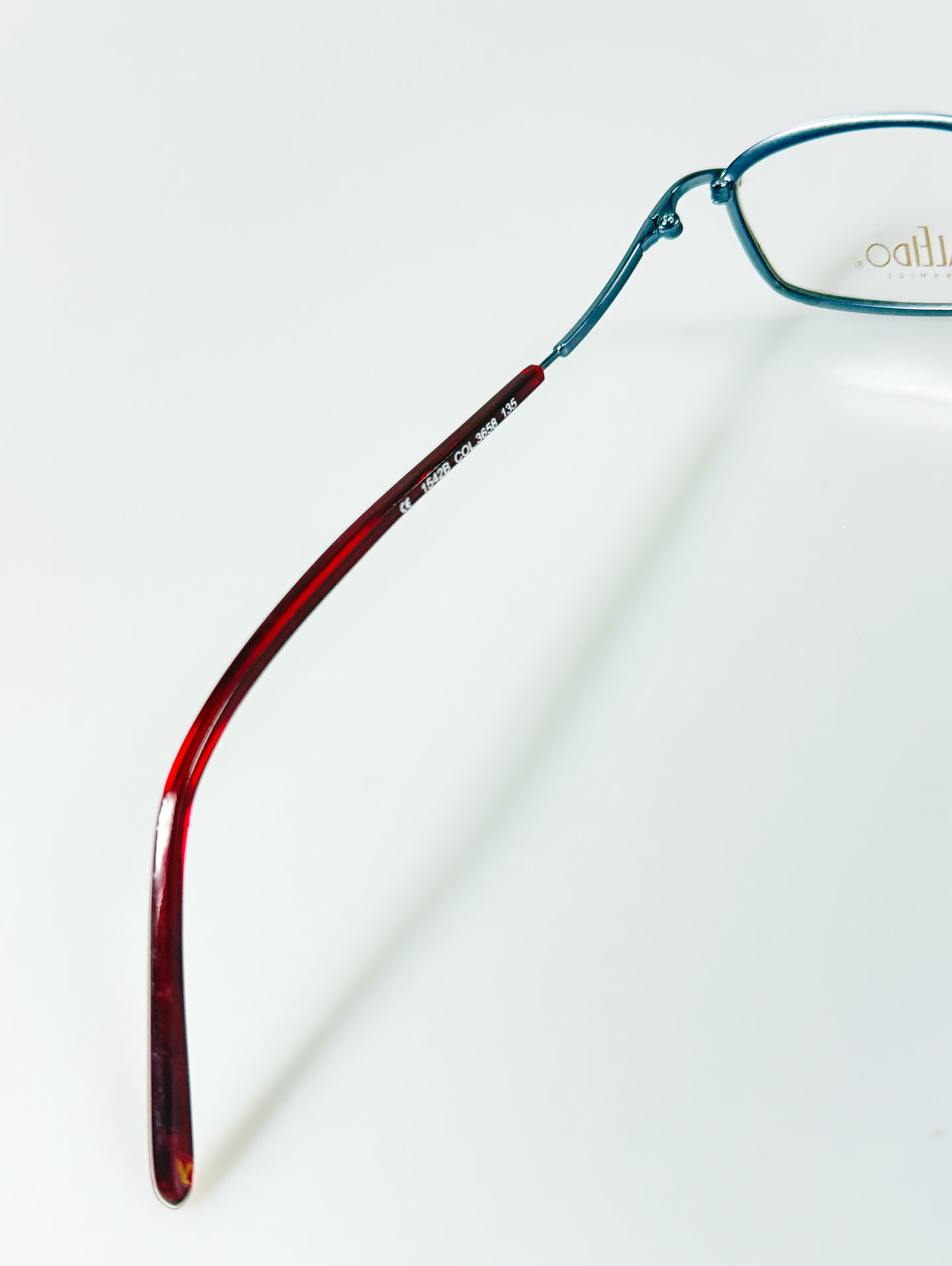 90's KALEIDO Slim Square Dual Tone Metal Frame Glasses