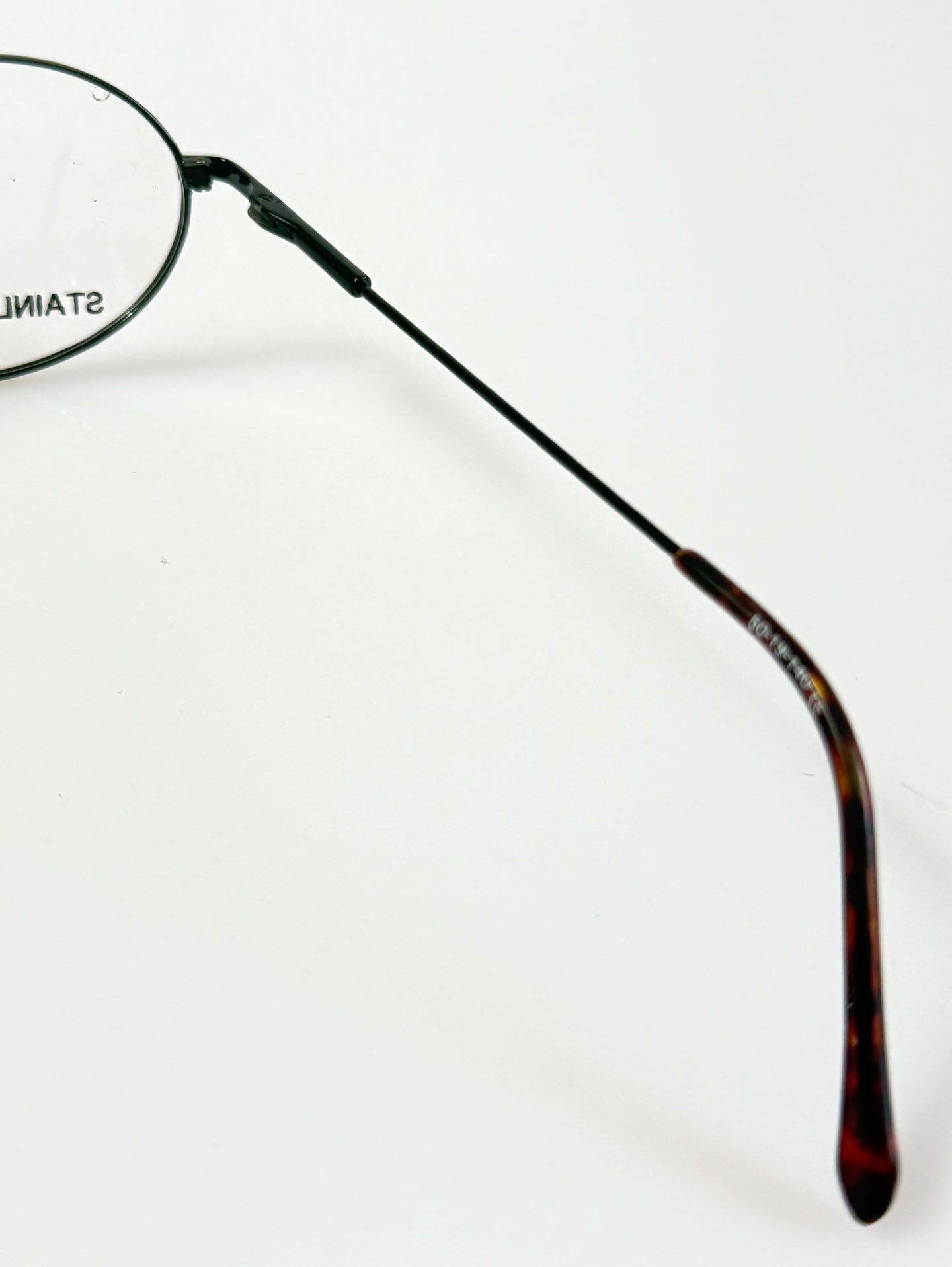90's RADIOACTIV Antique Tortoise Slim Oval Metal Glasses