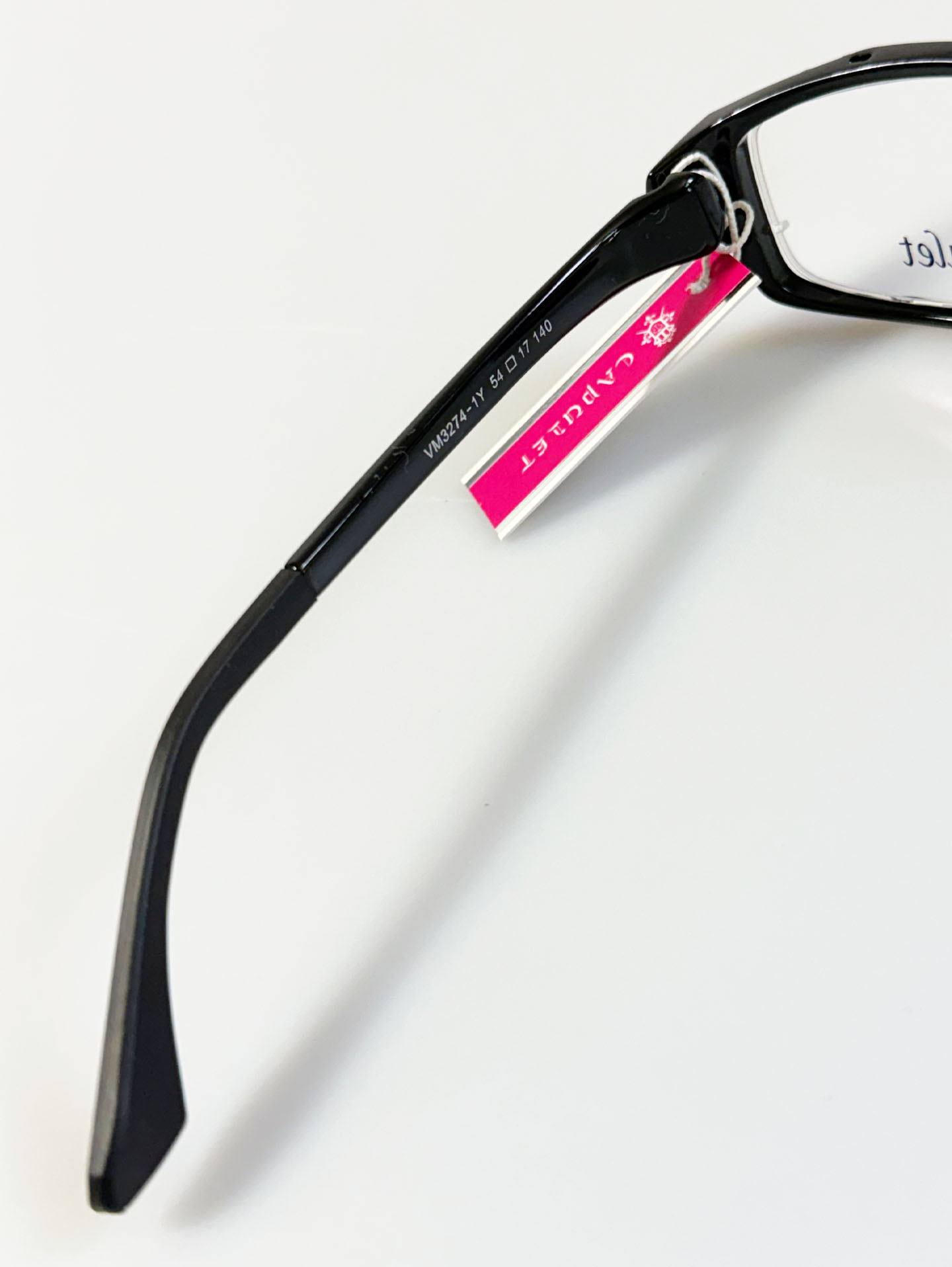CAPULET Black Square Acetate Horn-Rim Glasses