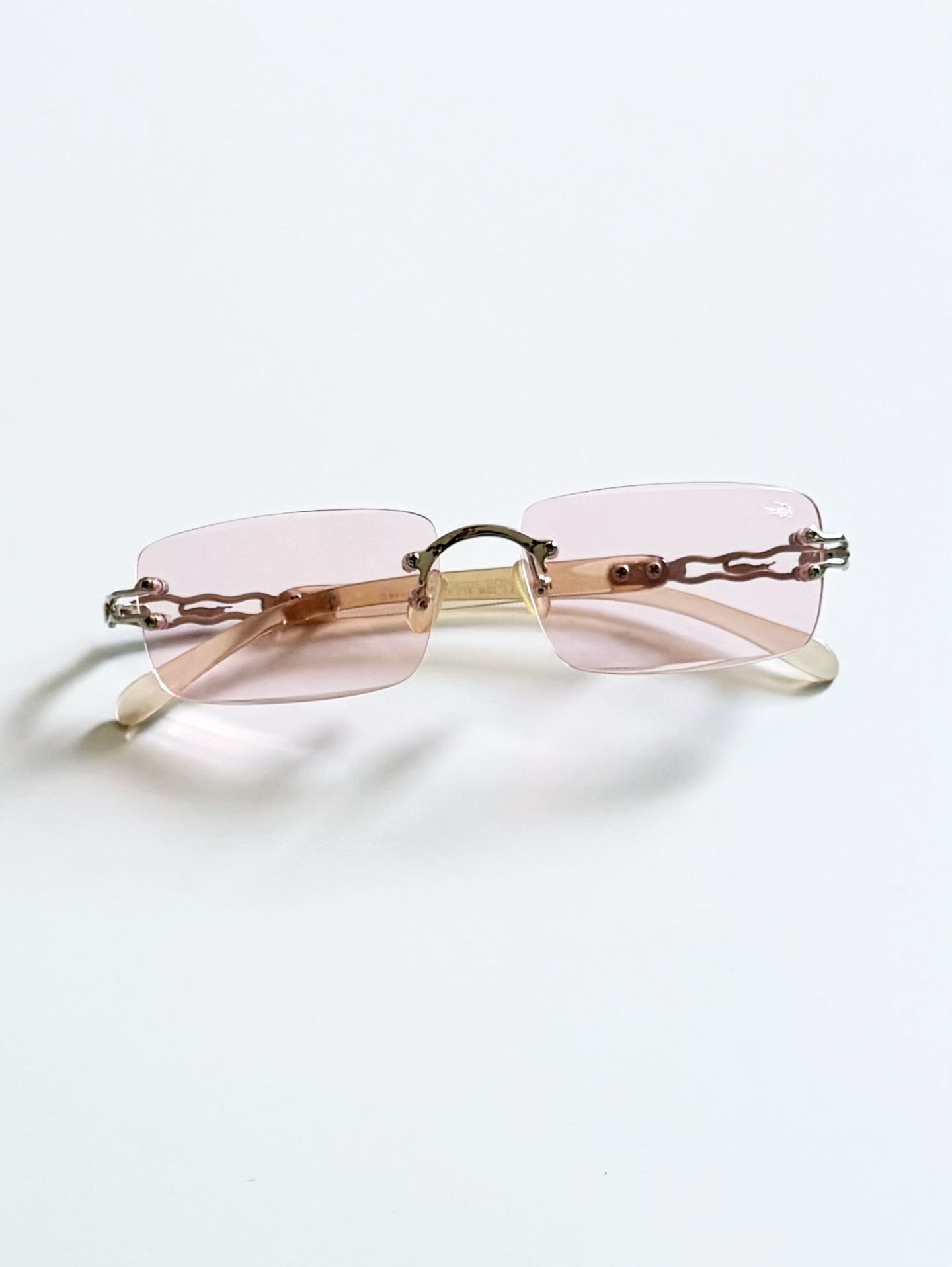 90's CROCOKIDS Rimless Square Tint Sunglasses