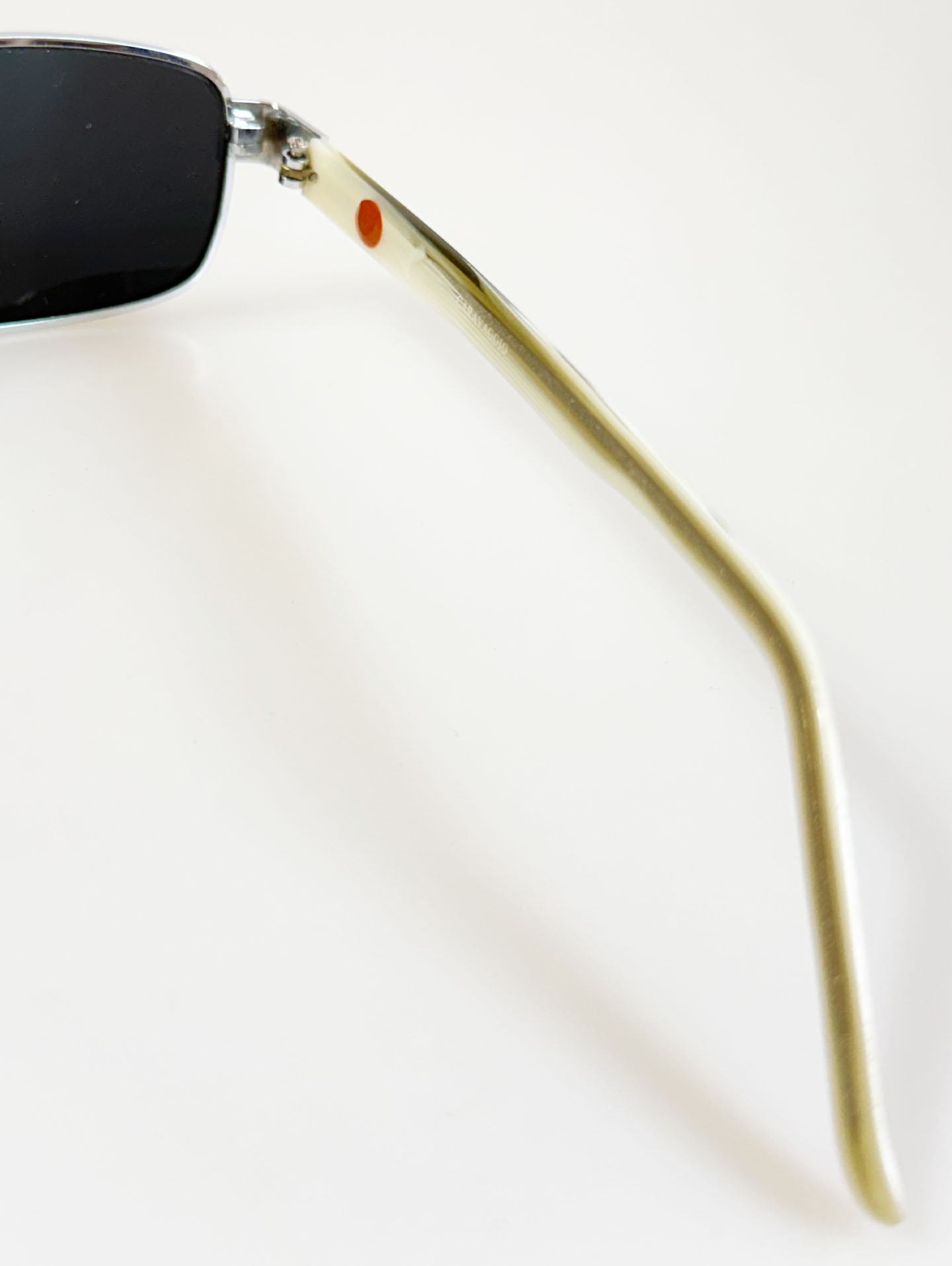 90's BODY GUARD Silver Slim Square Metal Sunglasses