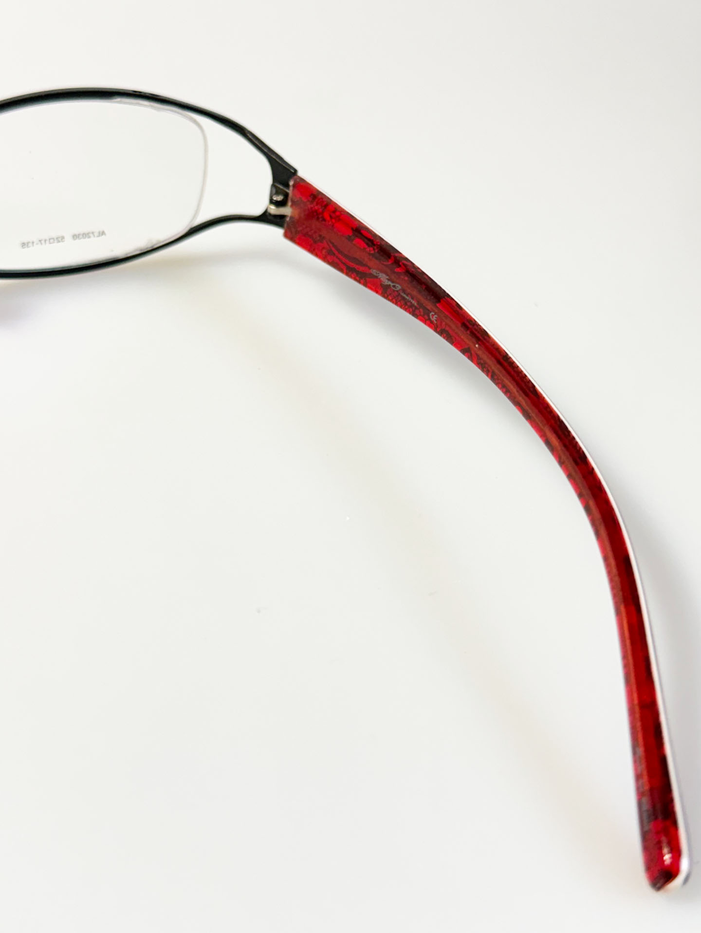 ALLEGRO Black Metal Slim Square Frame Glasses