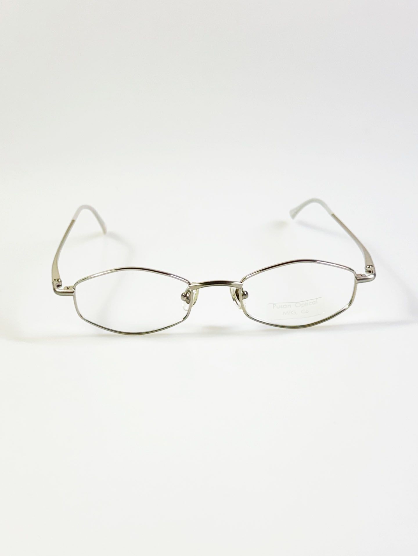 P.S.C FASHION Silver Hexagonal Metal Frame Glasses