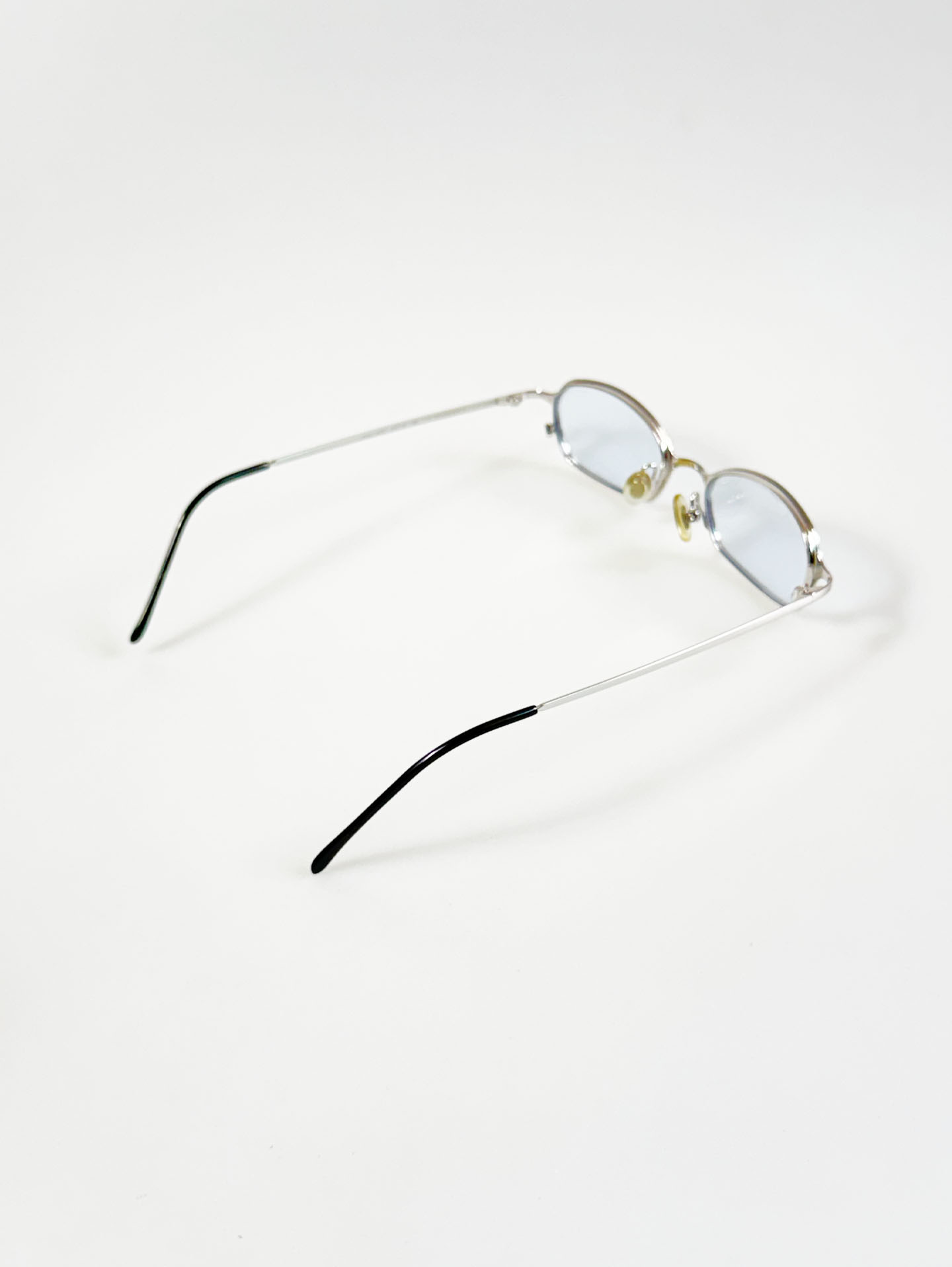 JEEP Silver Slim Oval Metal Frame Tint Glasses