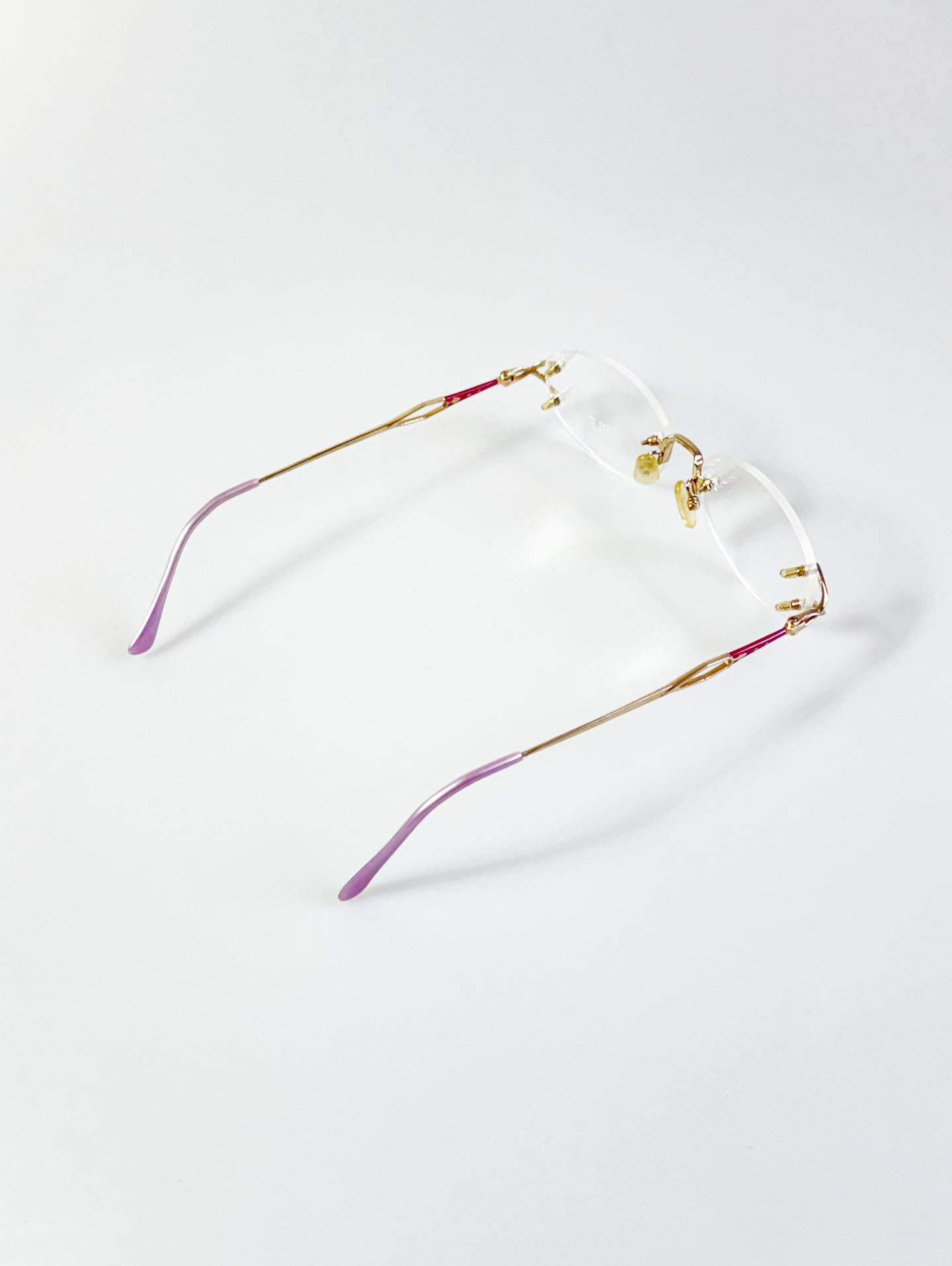 DEEPLE Paris Rimless Oval Gold Metal Glasses