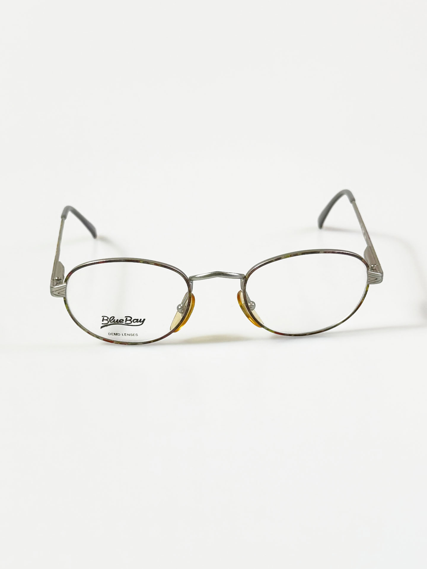 90’s BlueBay Silver Tone Slim Oval Metal Glasses