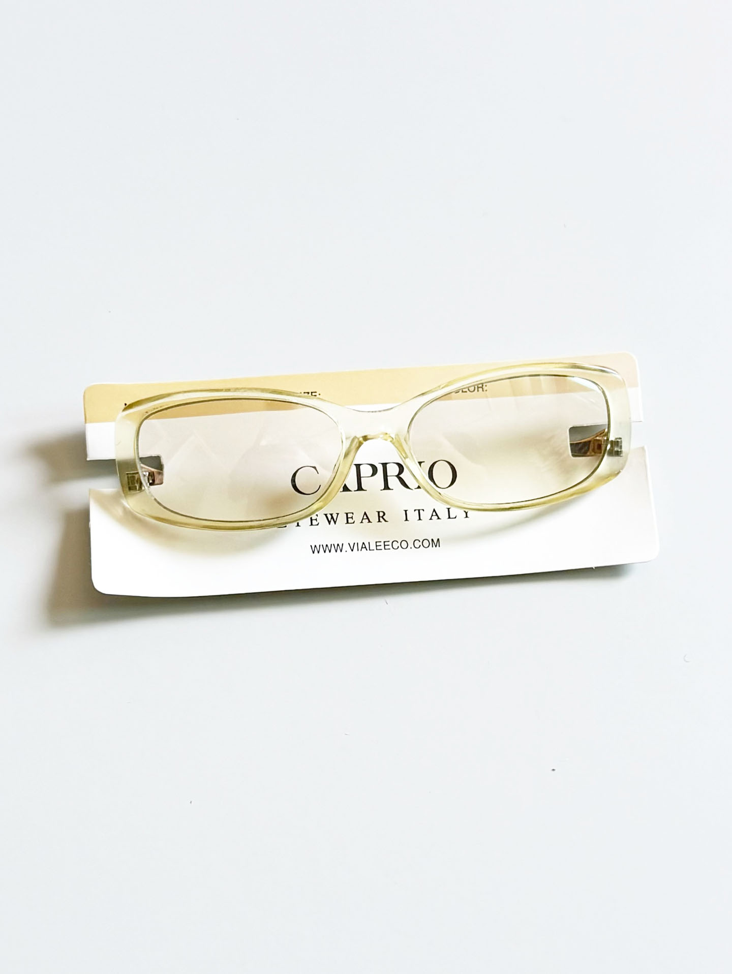 CAPRIO Translucent Bold Square Sunglasses