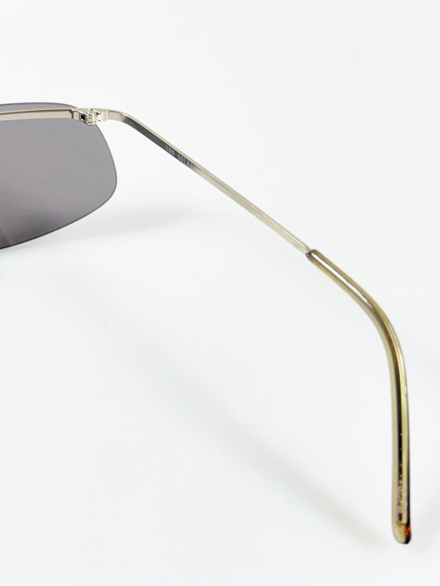 90's UNOSOLEIL Rimless Wraparound Metal Sunglasses