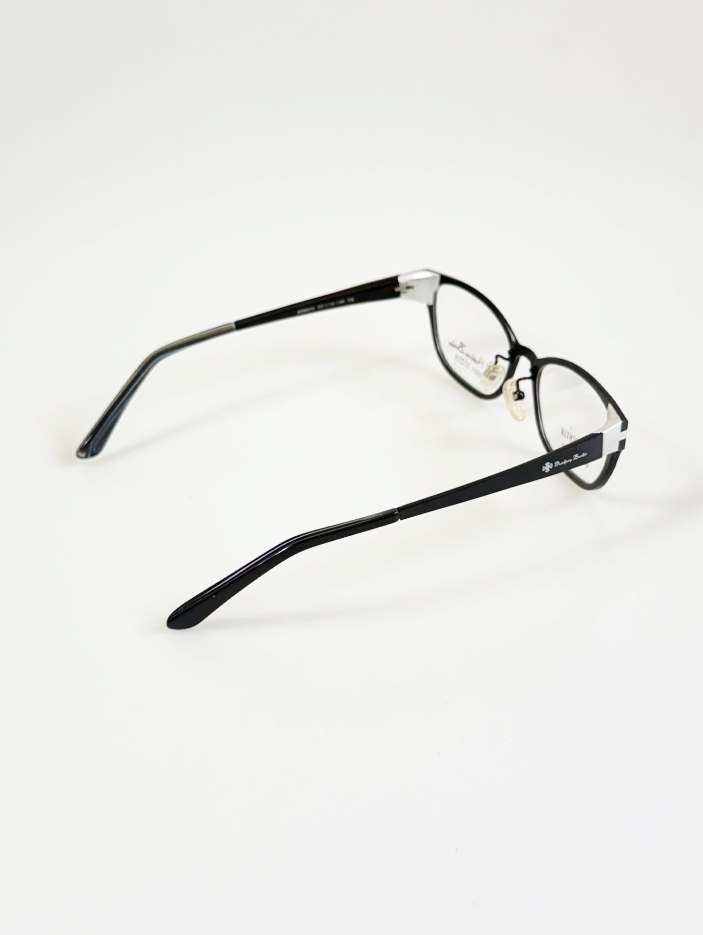 Anthony Brown Black Square Aluminum Frame Glasses