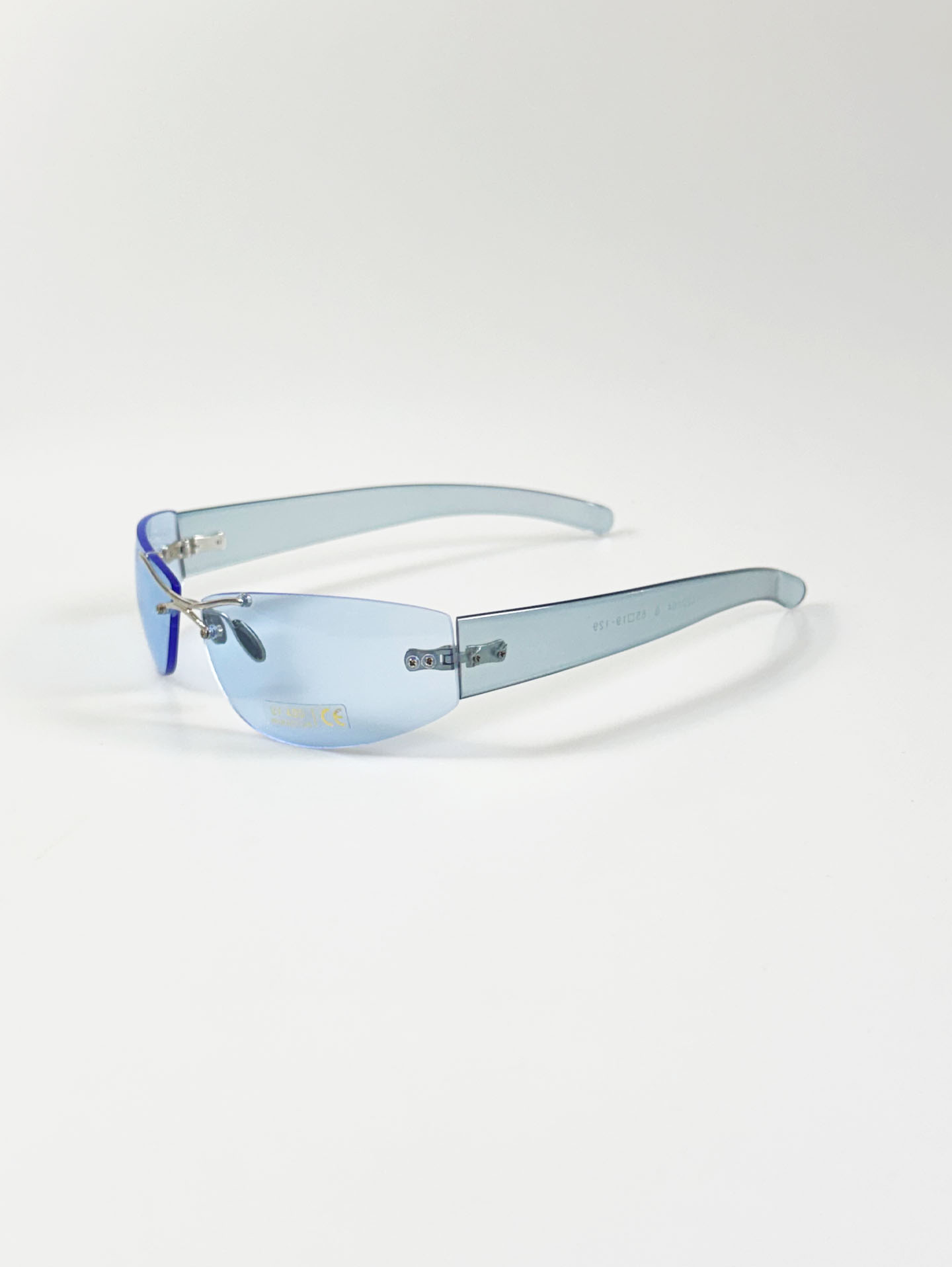 I.COM Rimless Wraparound Square Tint Sunglasses