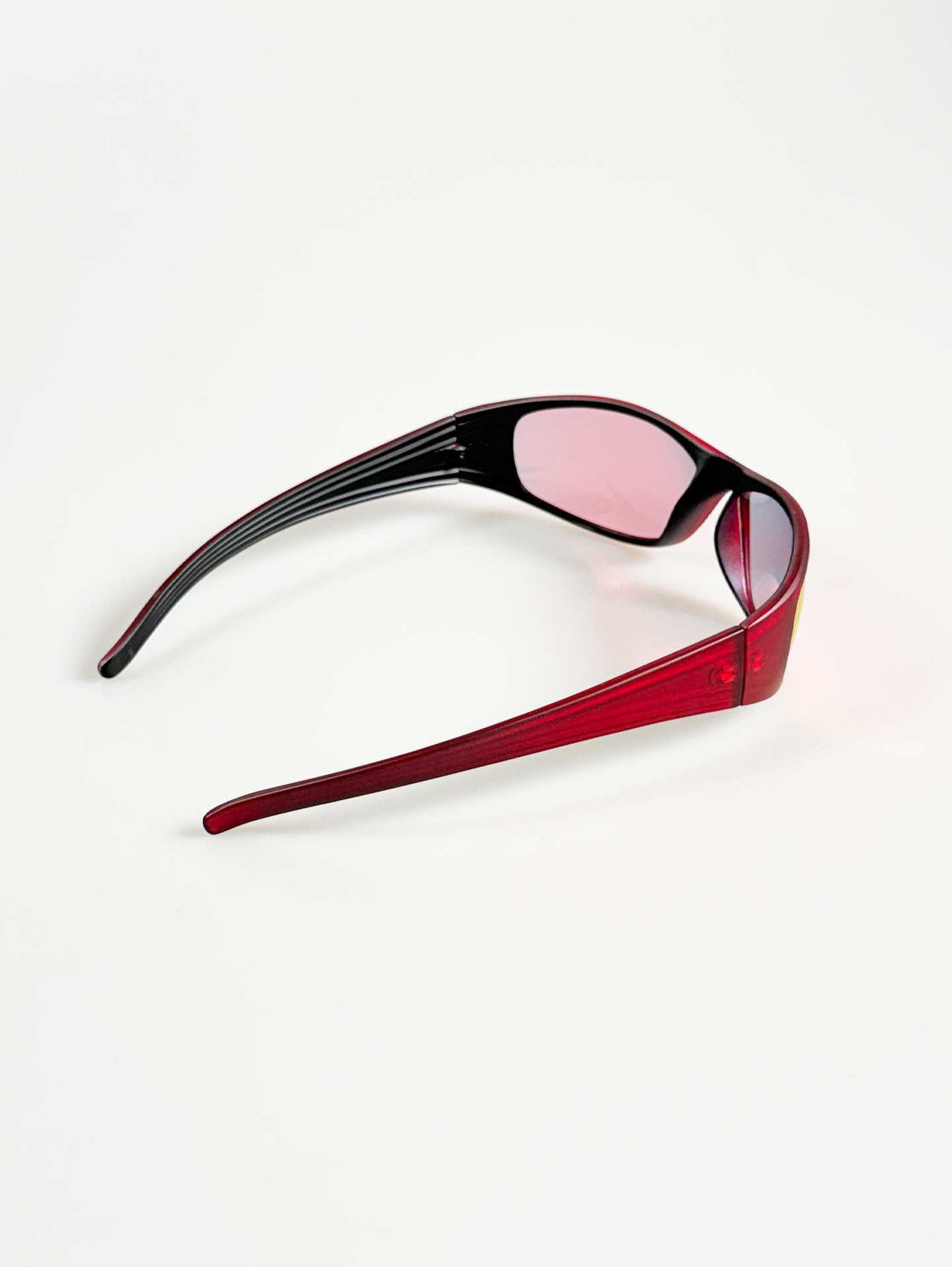 OCEAN PACIFIC Burgundy Wraparound Sport Tint Sunglasses
