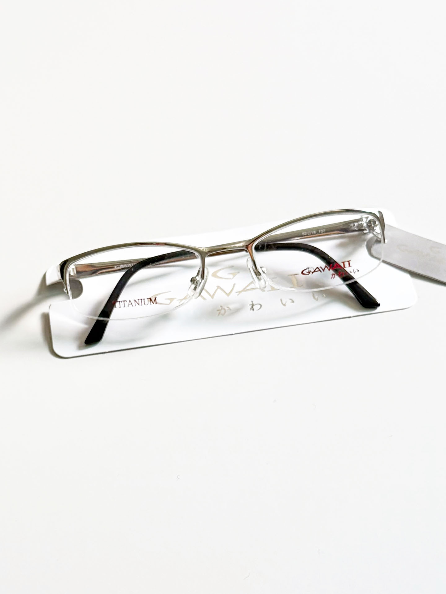 Series 01. GAWAII Vintage Titanium Semi-Rimless Eyewear Collection
